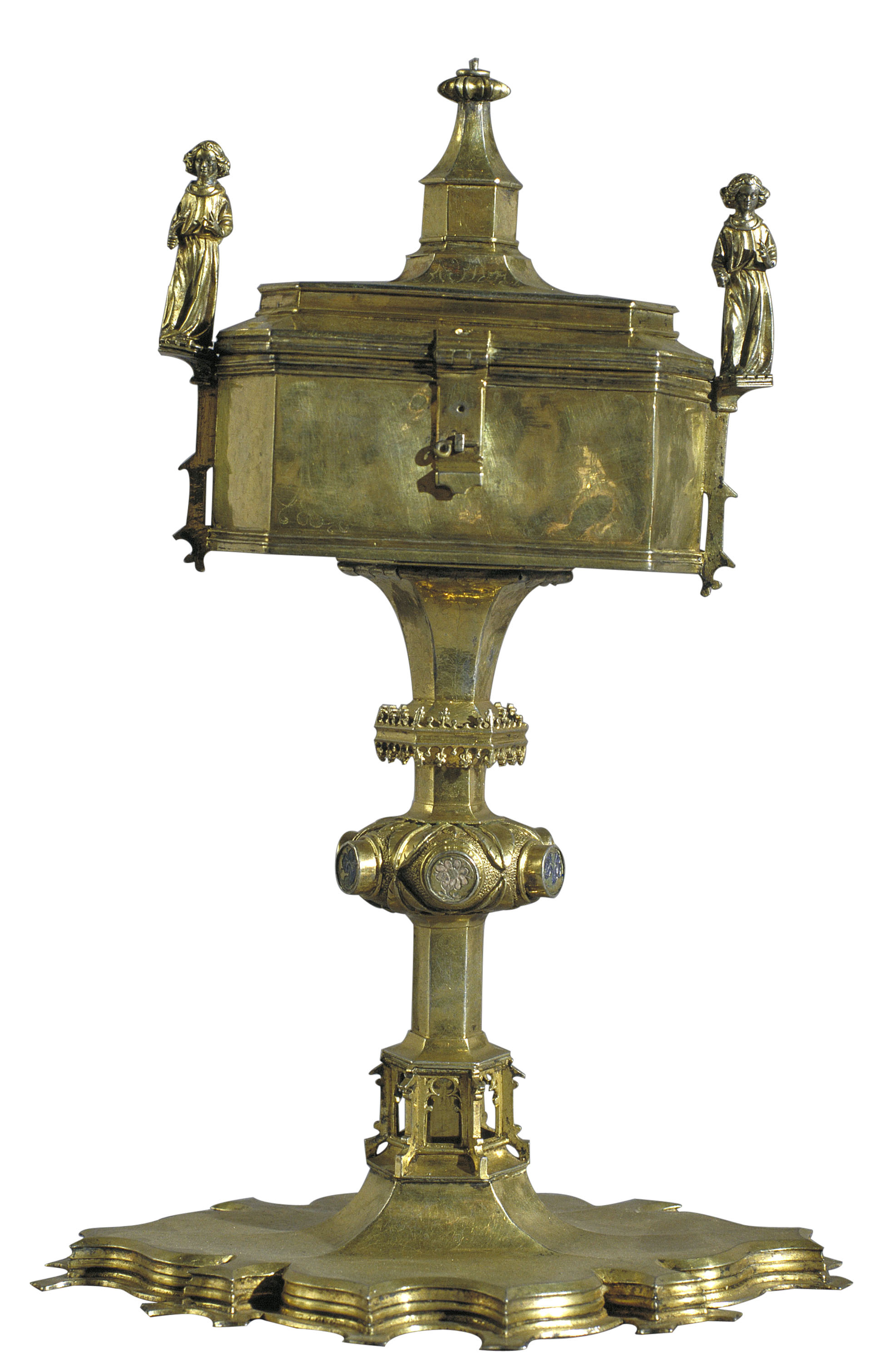 image for: Anònim. Aragó. Saragossa - Píxide pediculada - Cap a 1425