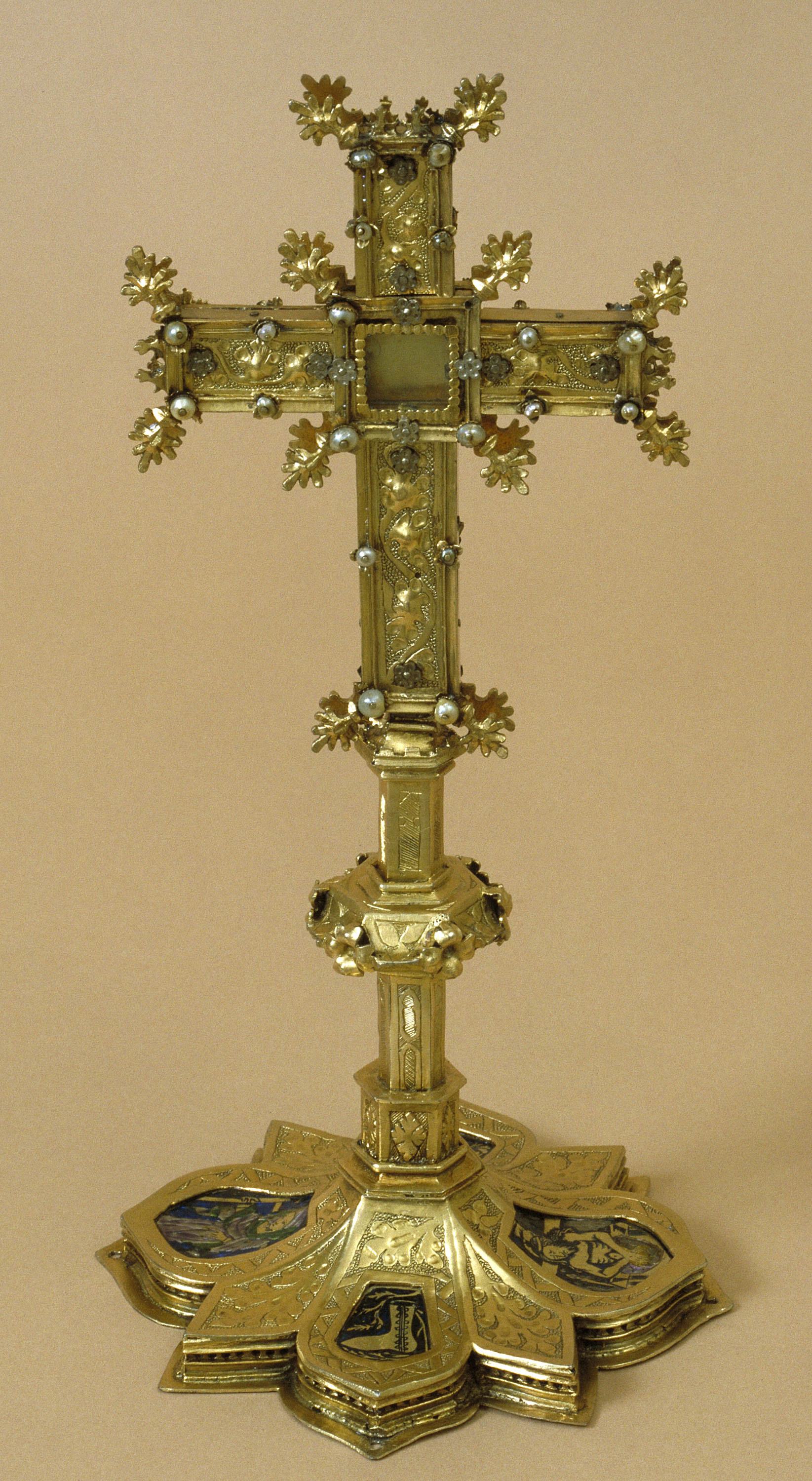 image for: Anònim. Catalunya. Barcelona - Creu reliquiari del fust de la Veracreu - Cap a 1420