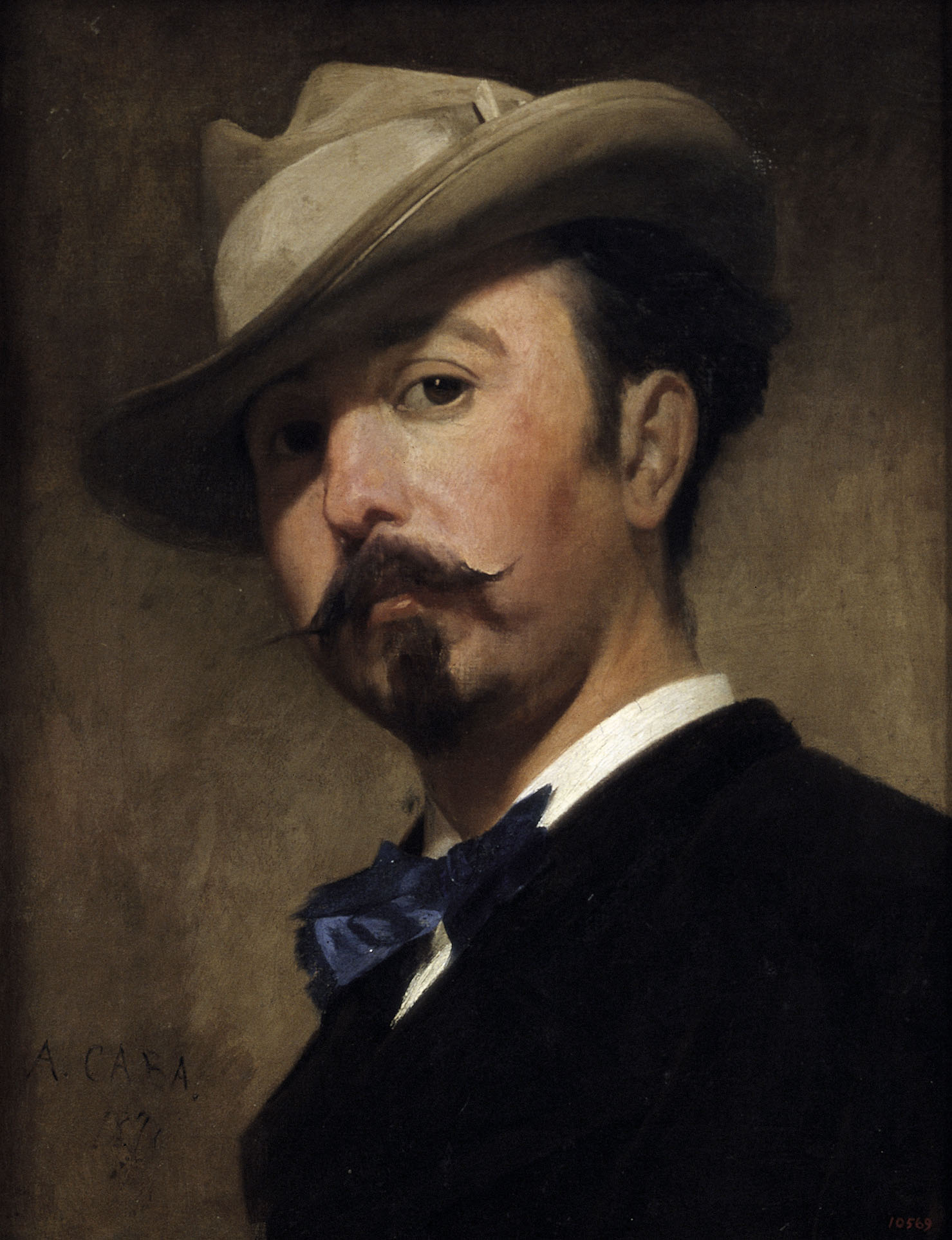 image for: Antoni Caba - Retrat del pintor Joaquim Vayreda - 1870