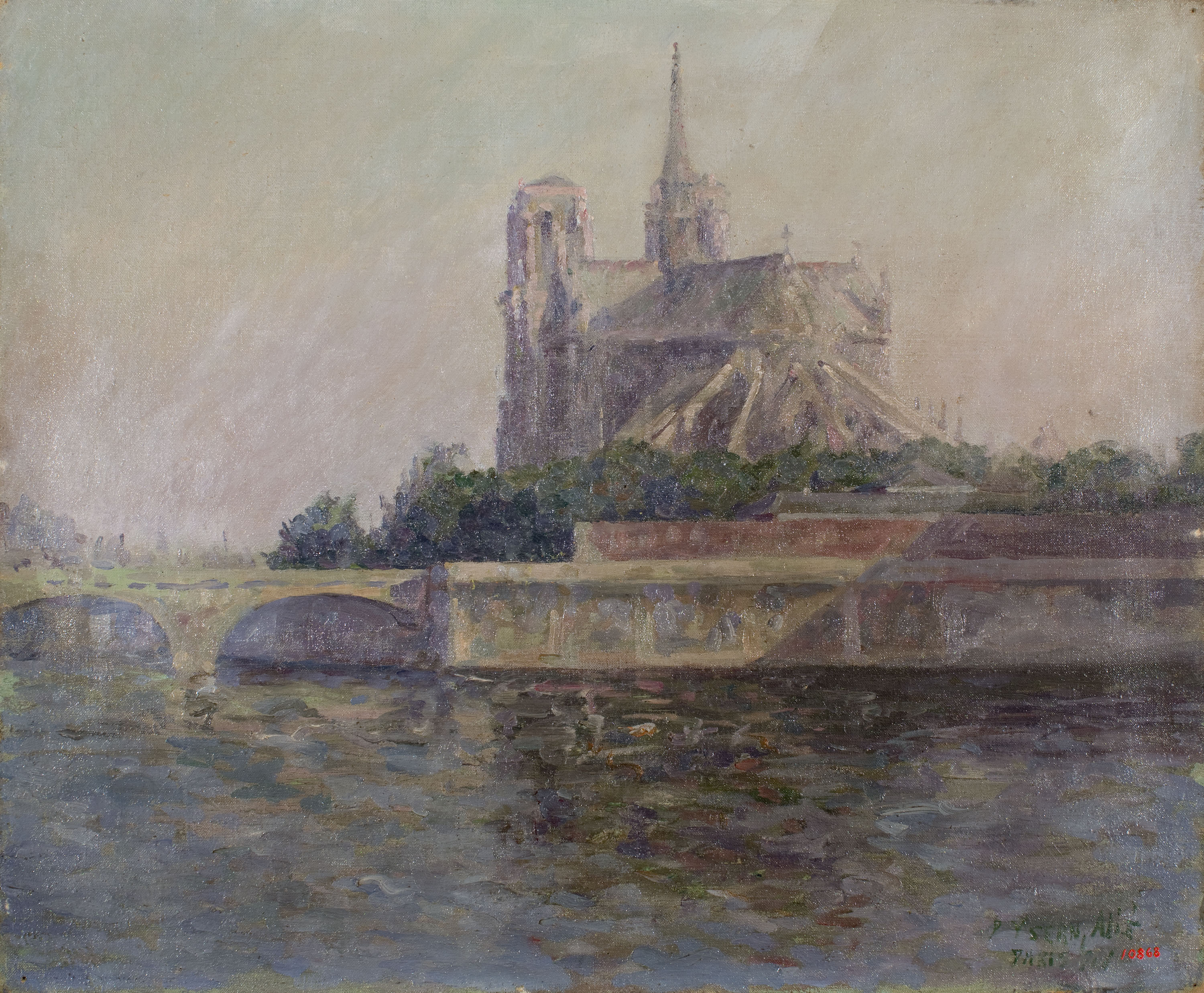 image for: Pere Ysern - Ribera del Sena a l&#039;Illa de França - París, 1911