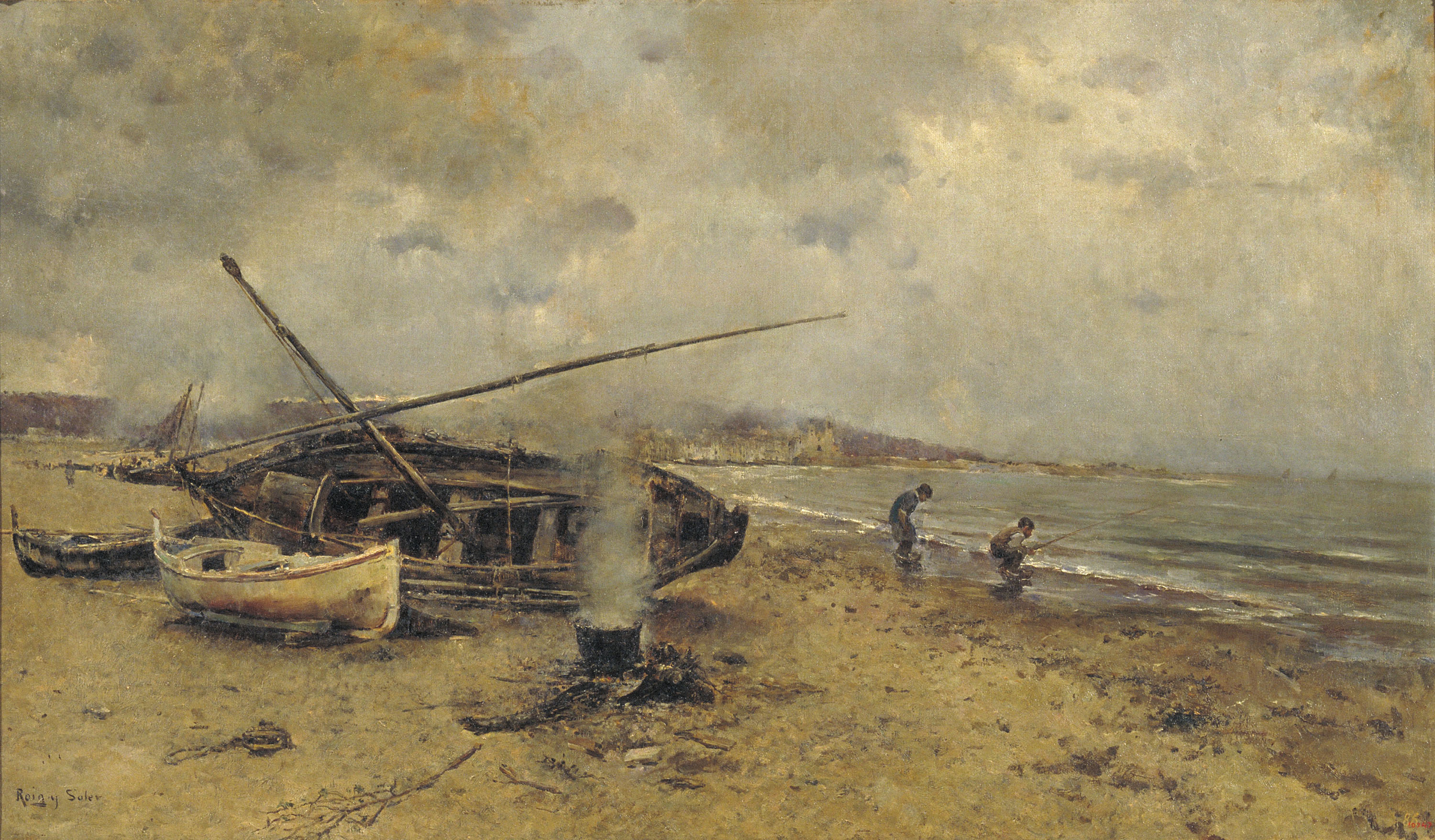 image for: Joan Roig i Soler - Estudi de Sitges - Cap a 1896