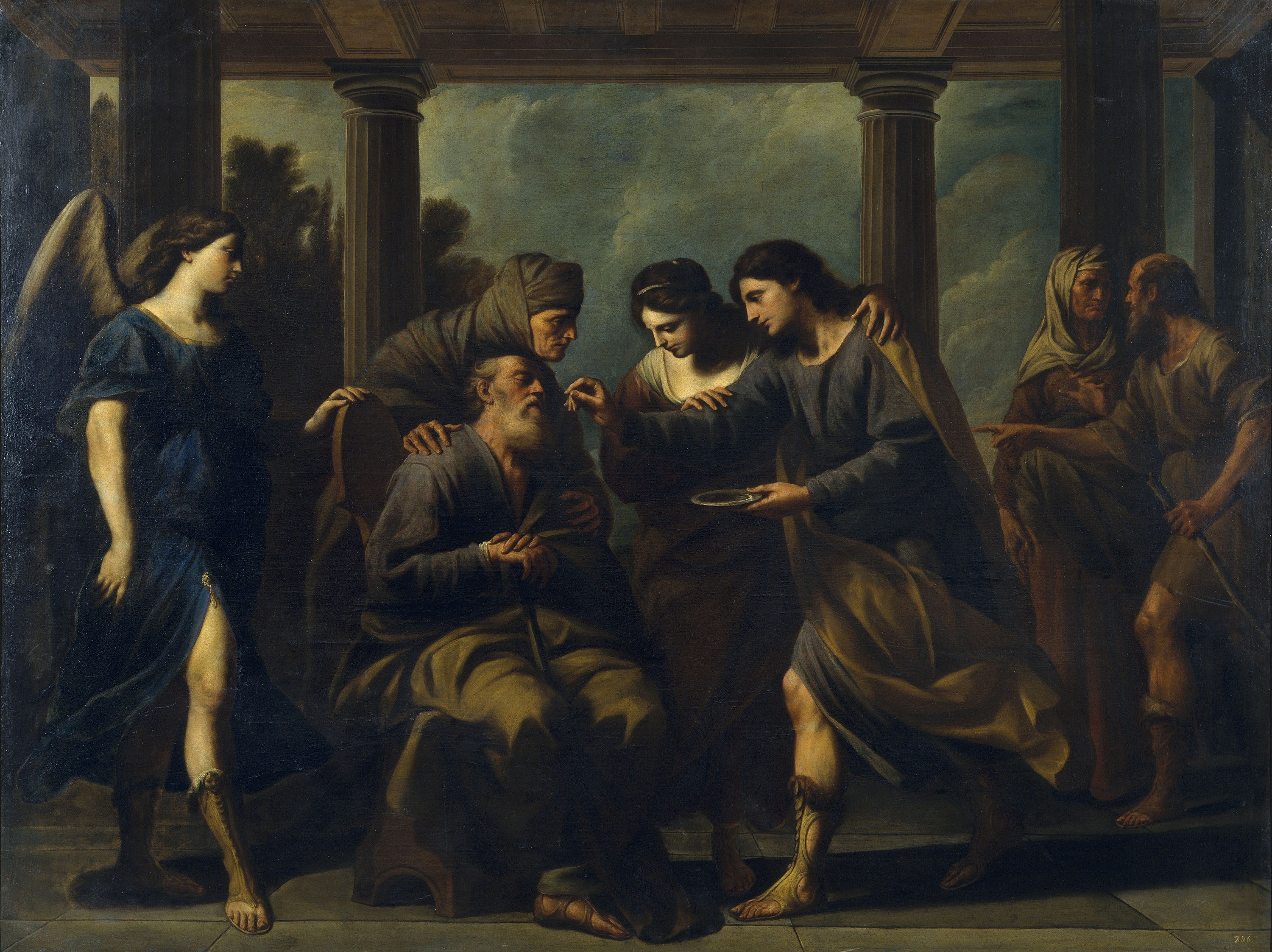 image for: Andrea Vaccaro - Tobies cura la ceguesa del seu pare - 1667