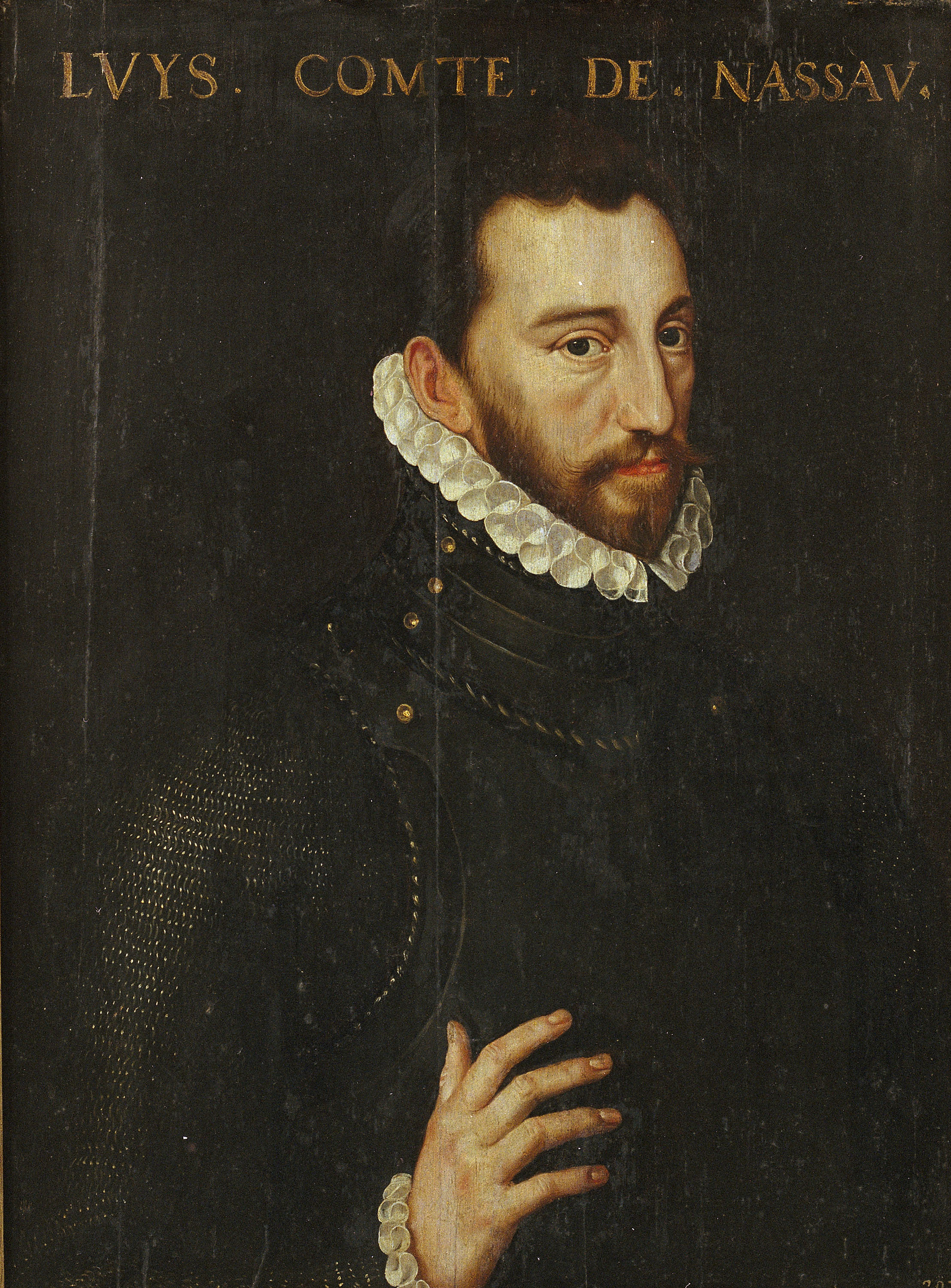 image for: Adriaen Thomasz Key - Retrat de Lluís, comte de Nassau - 1570-1574