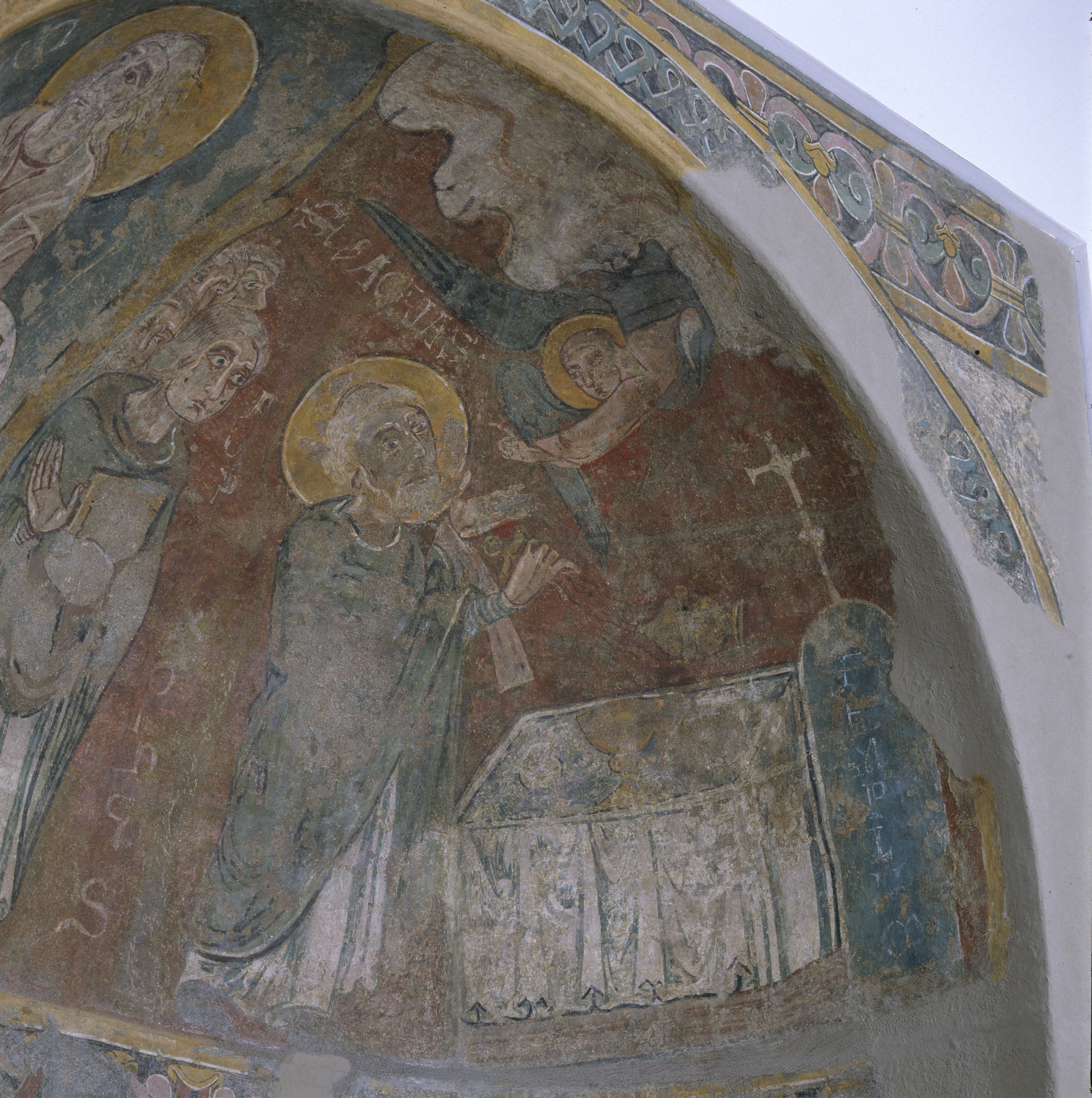 image for: Mestre de Sant Esteve d&#039;Andorra - Fornícula i fragment del mur nord de Sant Esteve d&#039;Andorra - Cap a 1200-1210 [2]