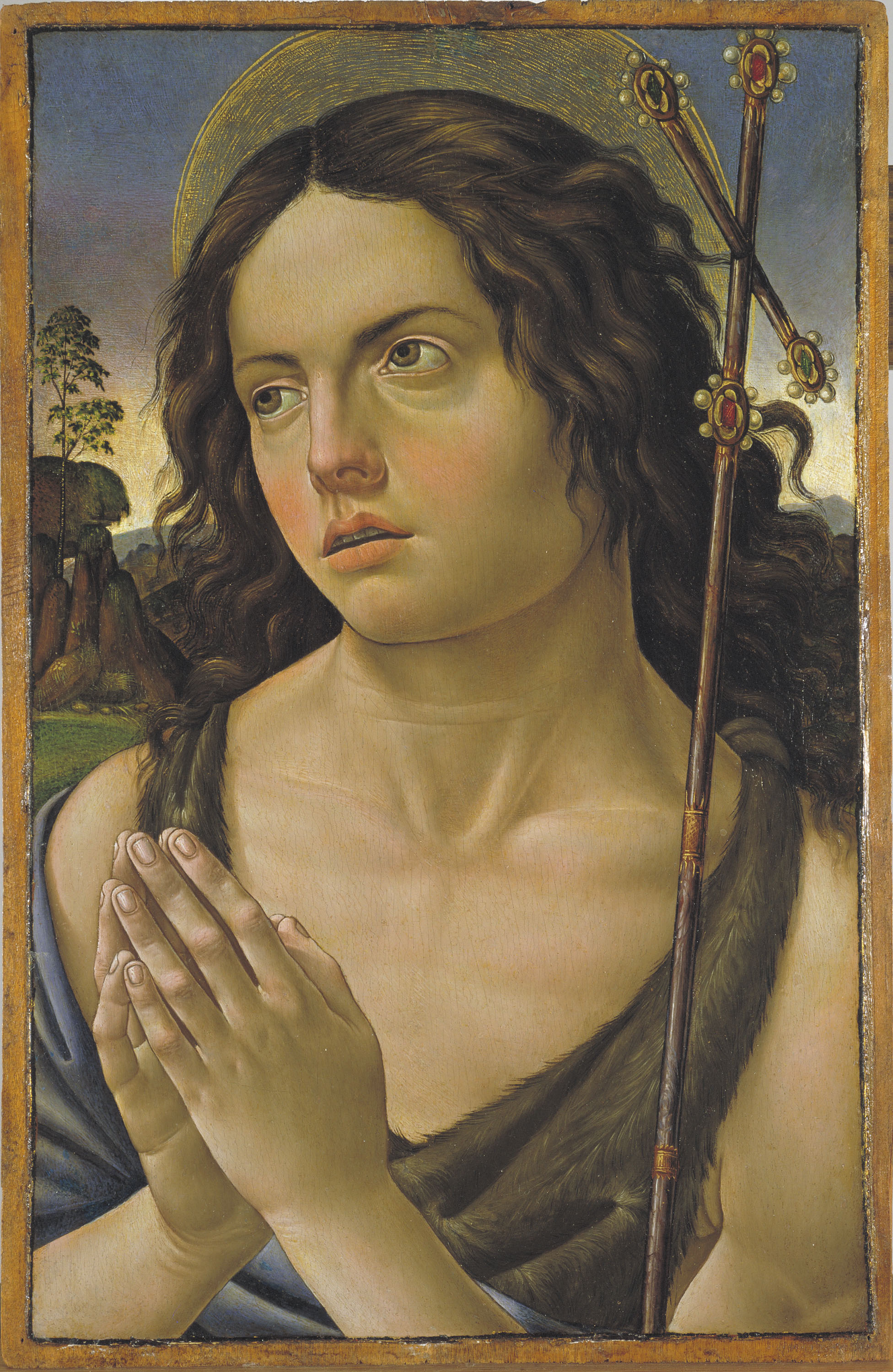 image for: Raffaellino del Garbo - Sant Joan Baptista - Cap a 1505