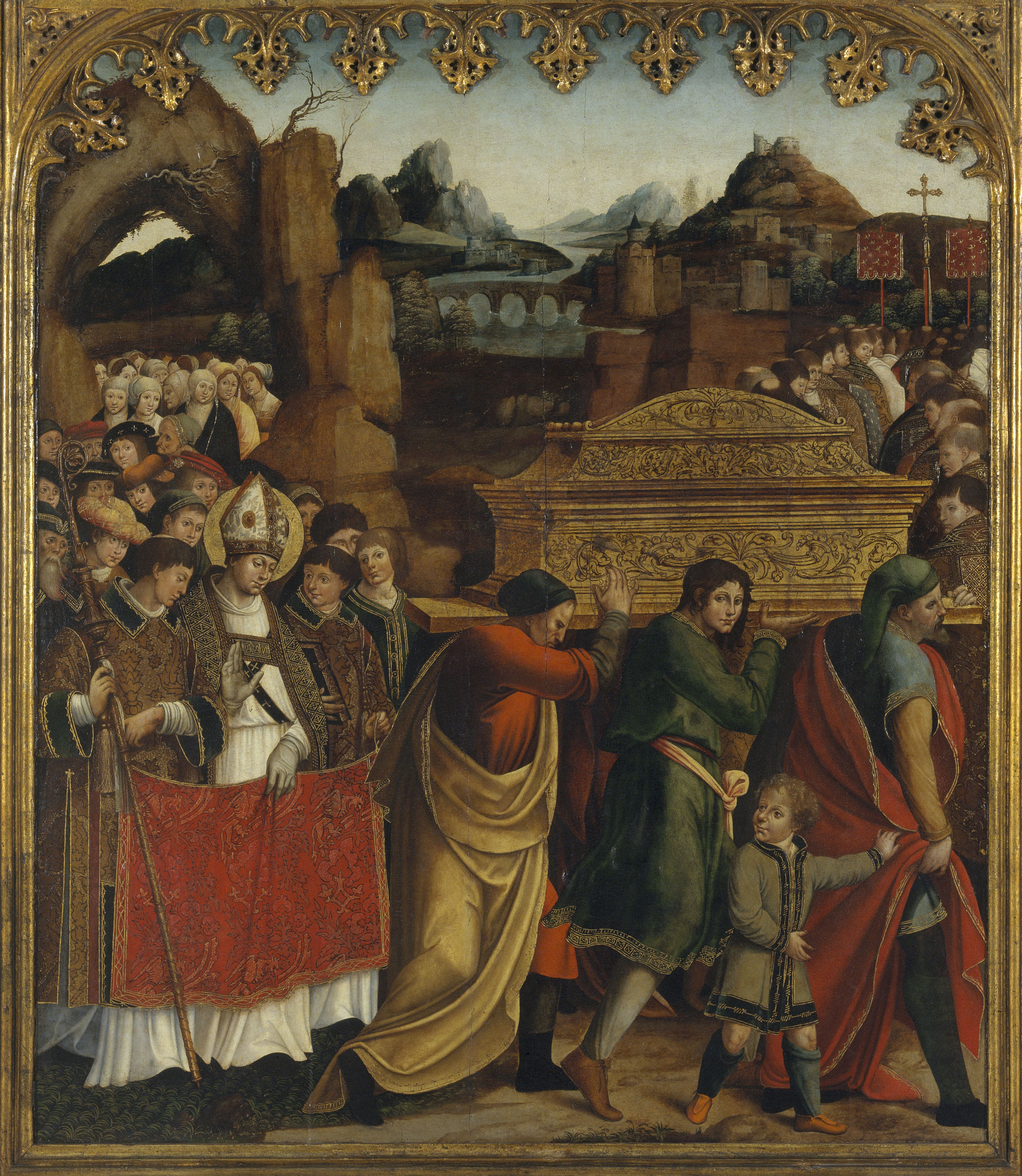 image for: Pere Nunyes - Traslació del cos de sant Marçal - 1526-1529