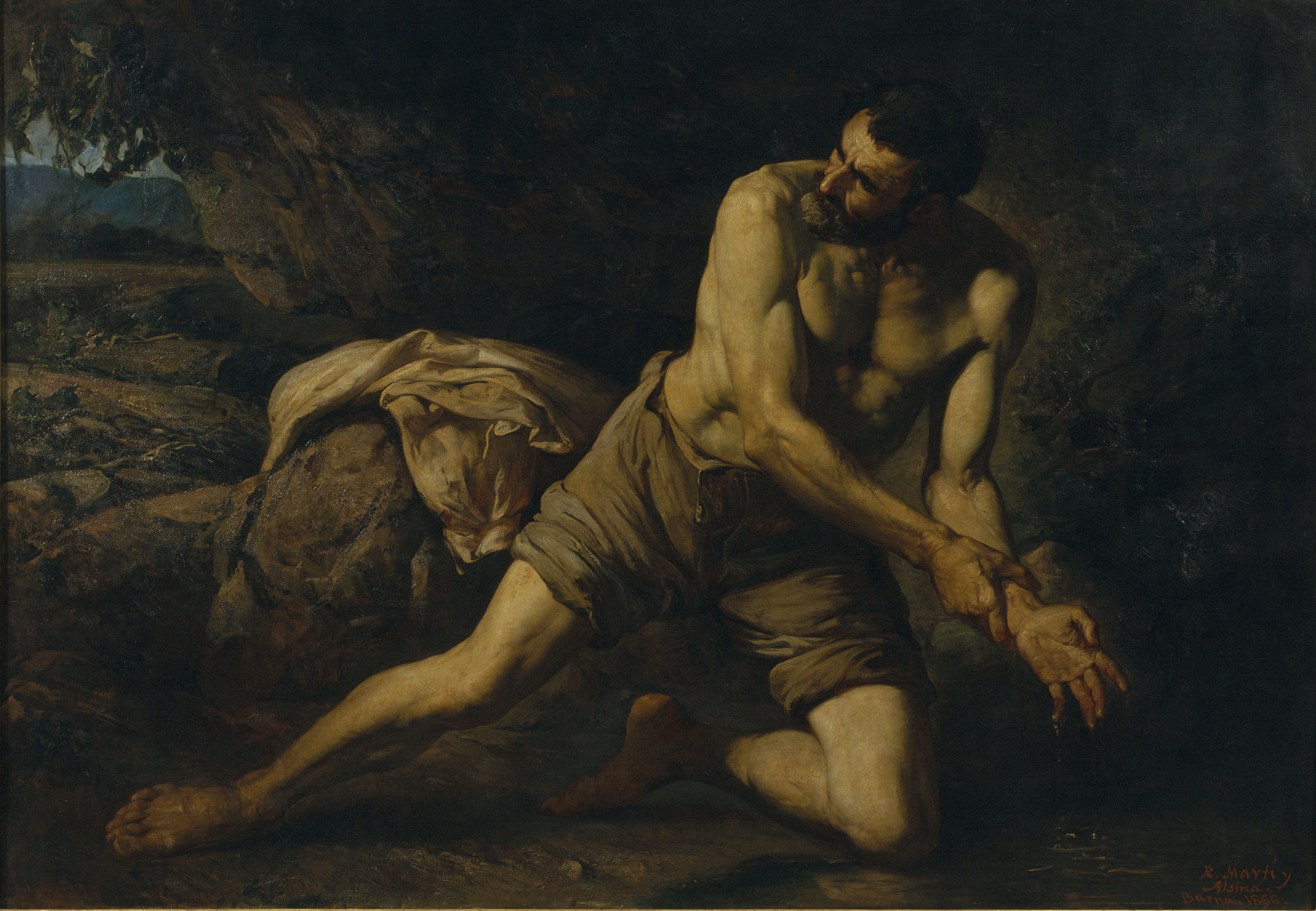 image for: Ramon Martí i Alsina - El criminal. «La mancha del crimen» - Barcelona, 1866