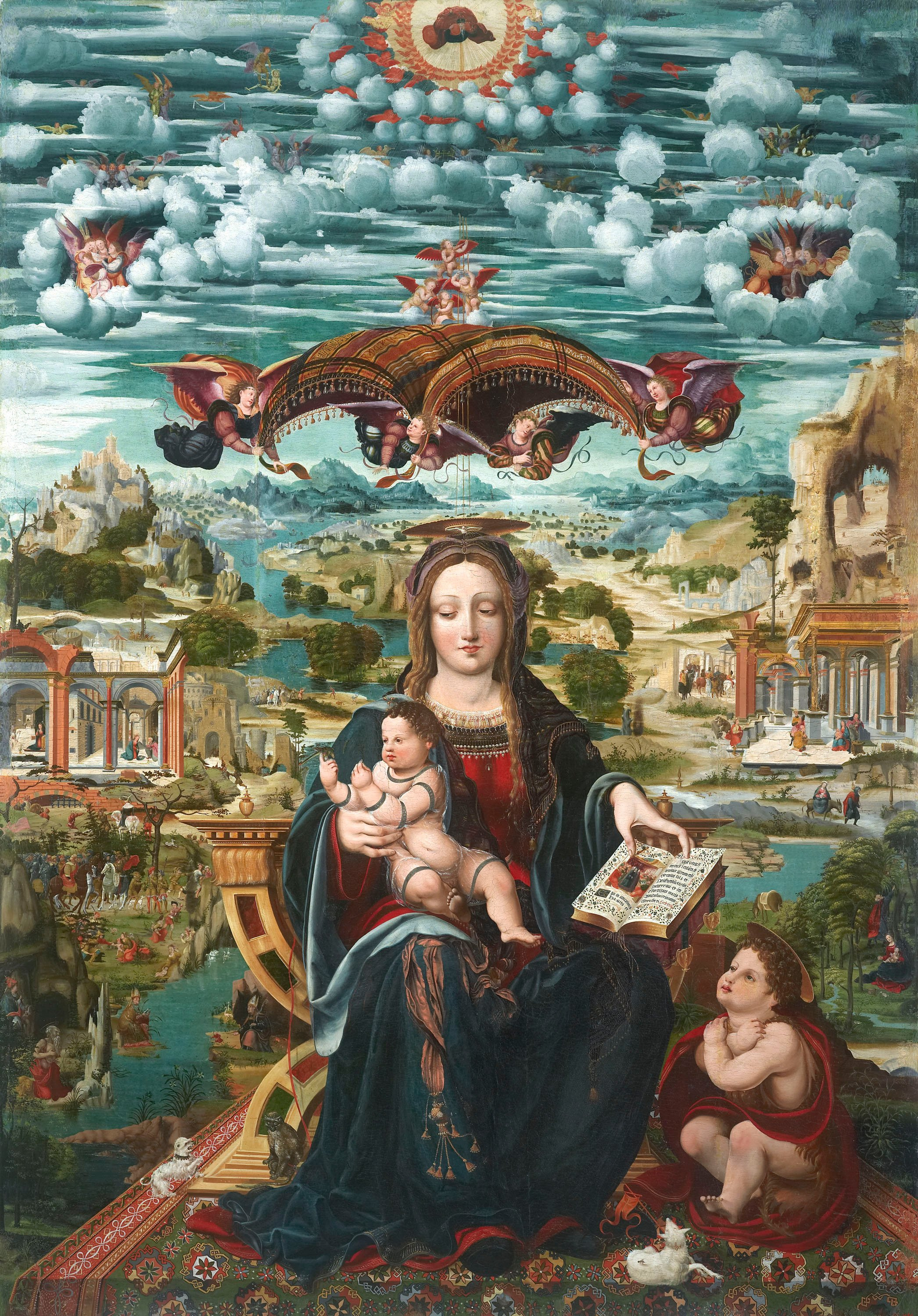image for: Joan de Borgonya - Mare de Déu amb el Nen i sant Joanet - Entre 1515-1525