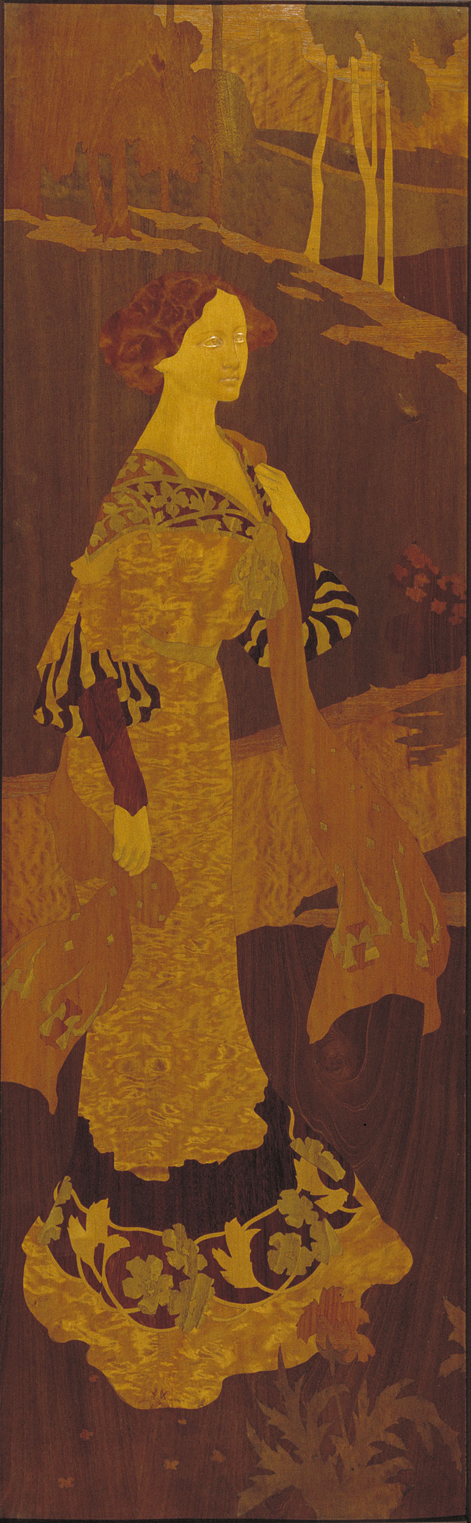image for: Gaspar Homar - Dama en un bosc - Cap a 1905