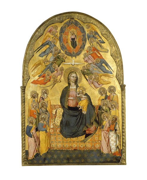 image for: Cenni di Francesco di Ser Cenni - Mare de Déu de la Humilitat amb el Pare Etern, l&#039;Esperit Sant i els dotze apòstols - 1375-1380