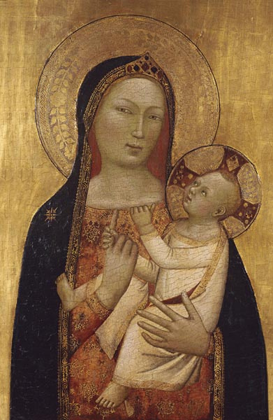 image for: Bernardo Daddi - Mare de Déu amb el Nen - 1340-1345
