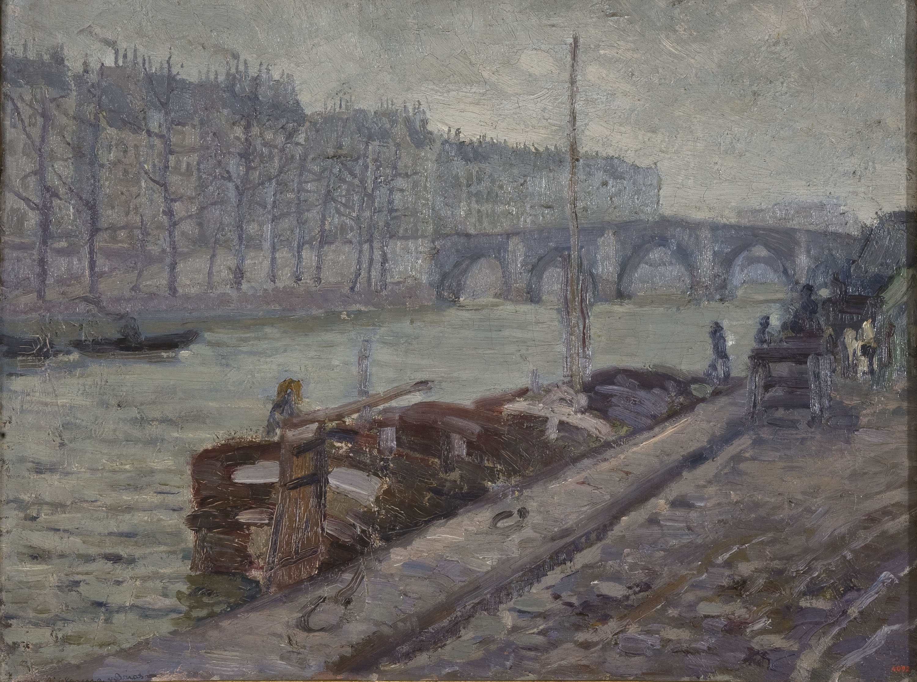 image for: Marià Pidelaserra - El Sena en dia gris - París, cap a 1900-1901