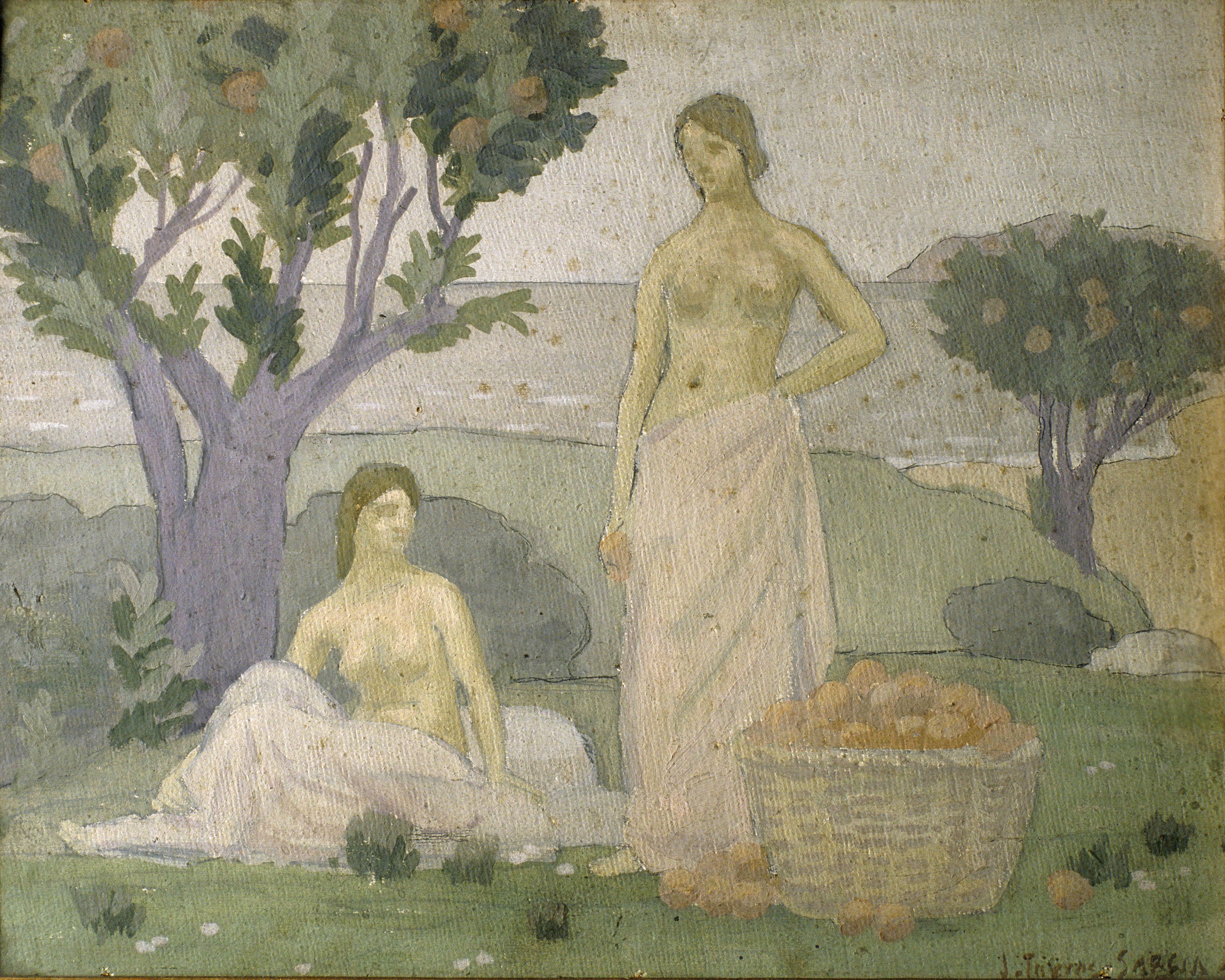 image for: Joaquim Torres-García - Tarongers vora el mar - Cap a 1911