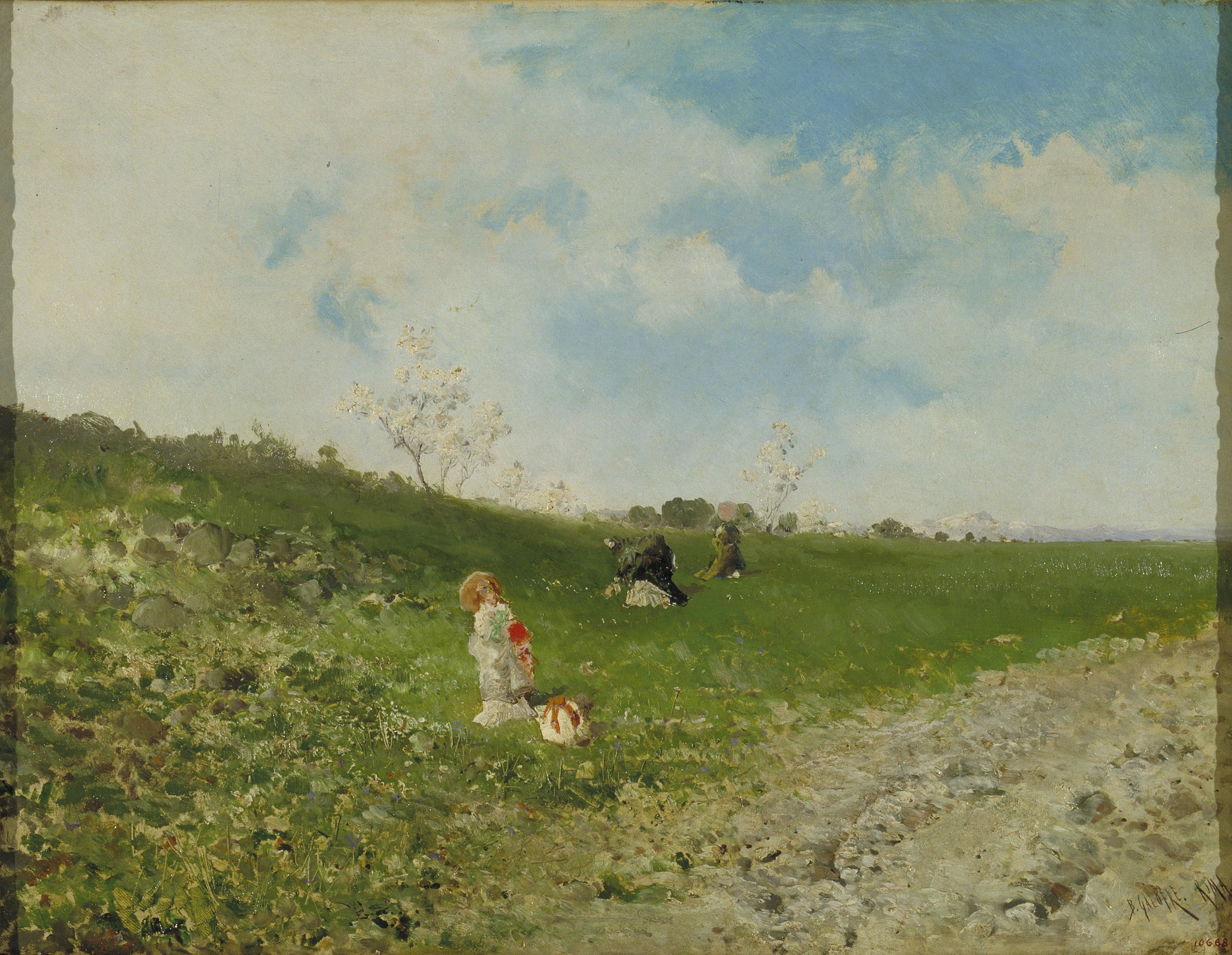 image for: Baldomer Galofre - Primavera romana - Roma, cap a 1874-1884