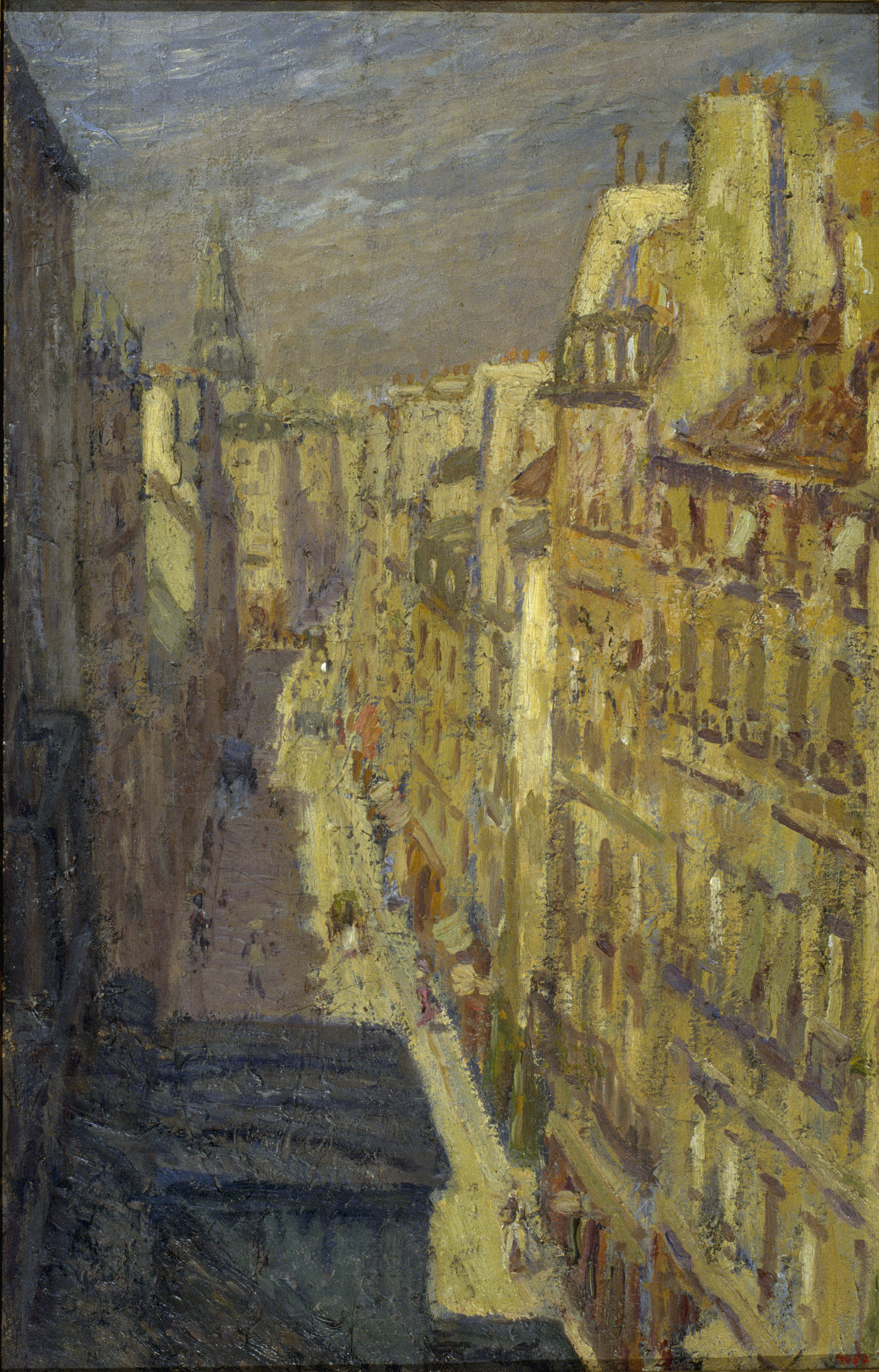 image for: Marià Pidelaserra - Un carrer de París (Sol d&#039;hivern) - París, 1900