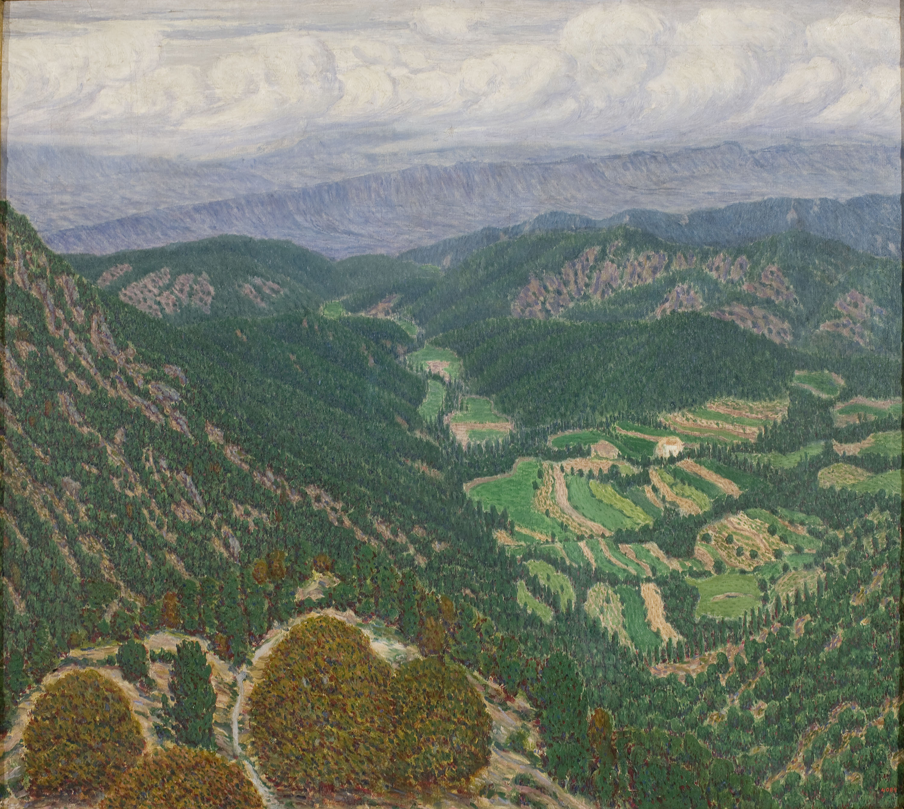 image for: Marià Pidelaserra - Les Guilleries des del Montseny. Després d&#039;una tempesta - 1903