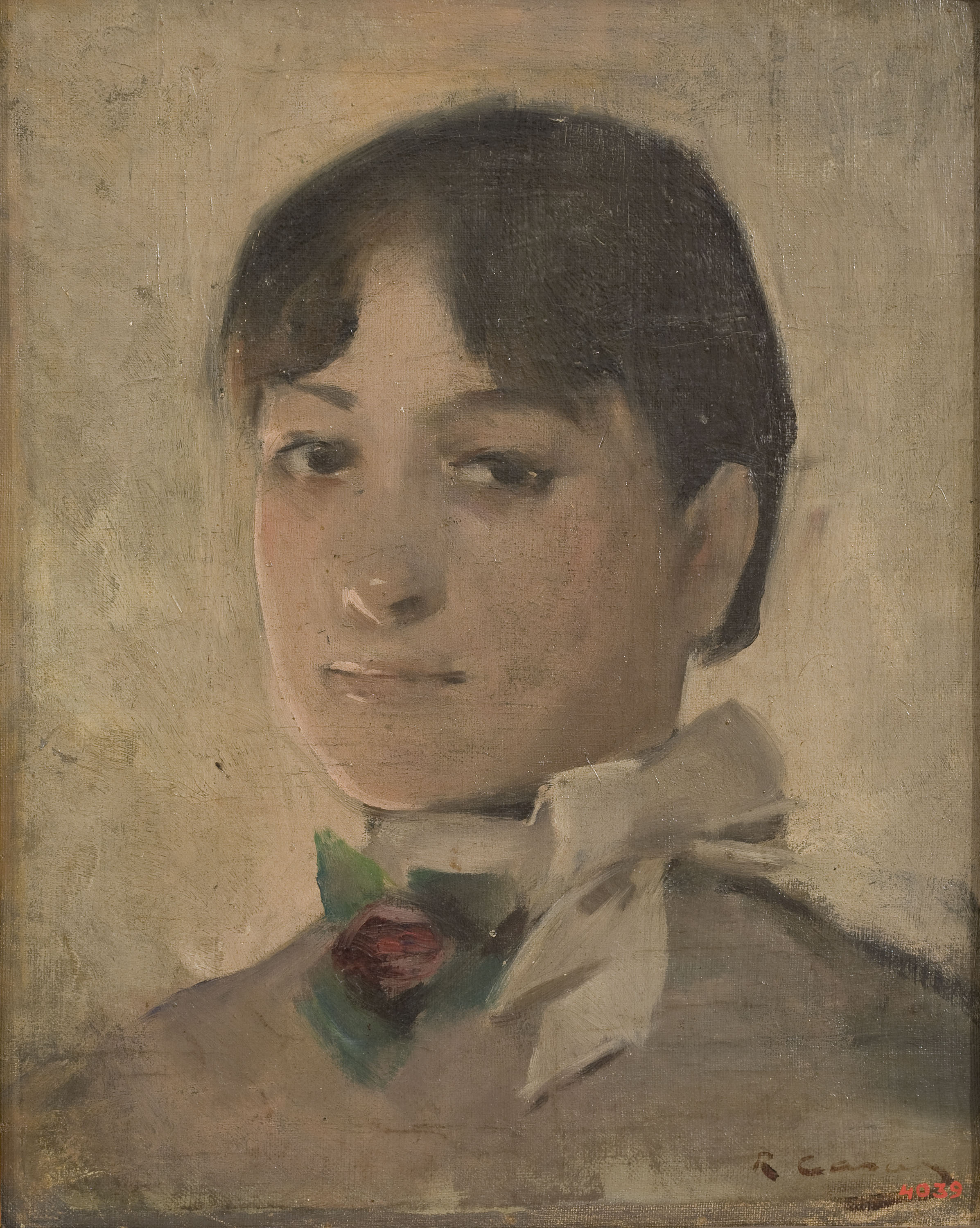 image for: Ramon Casas - Noia de París - Cap a 1888-1890