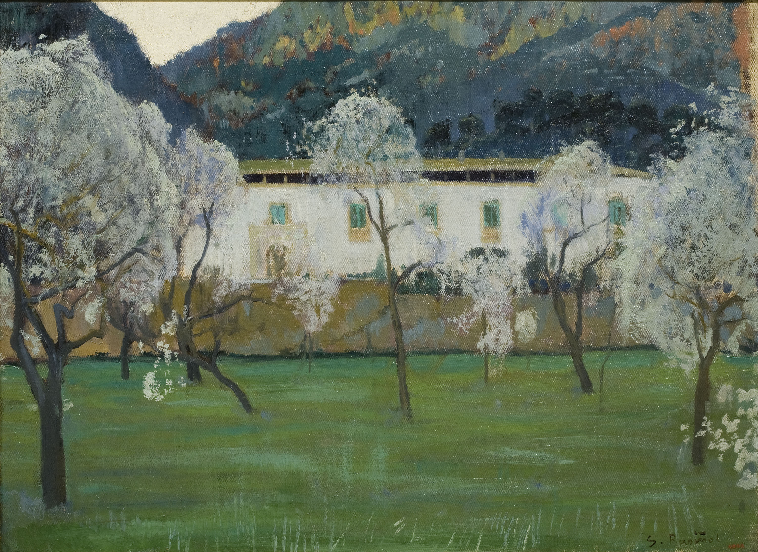 image for: Santiago Rusiñol - Masia blanca (Bunyola, Mallorca) - Mallorca, 1902