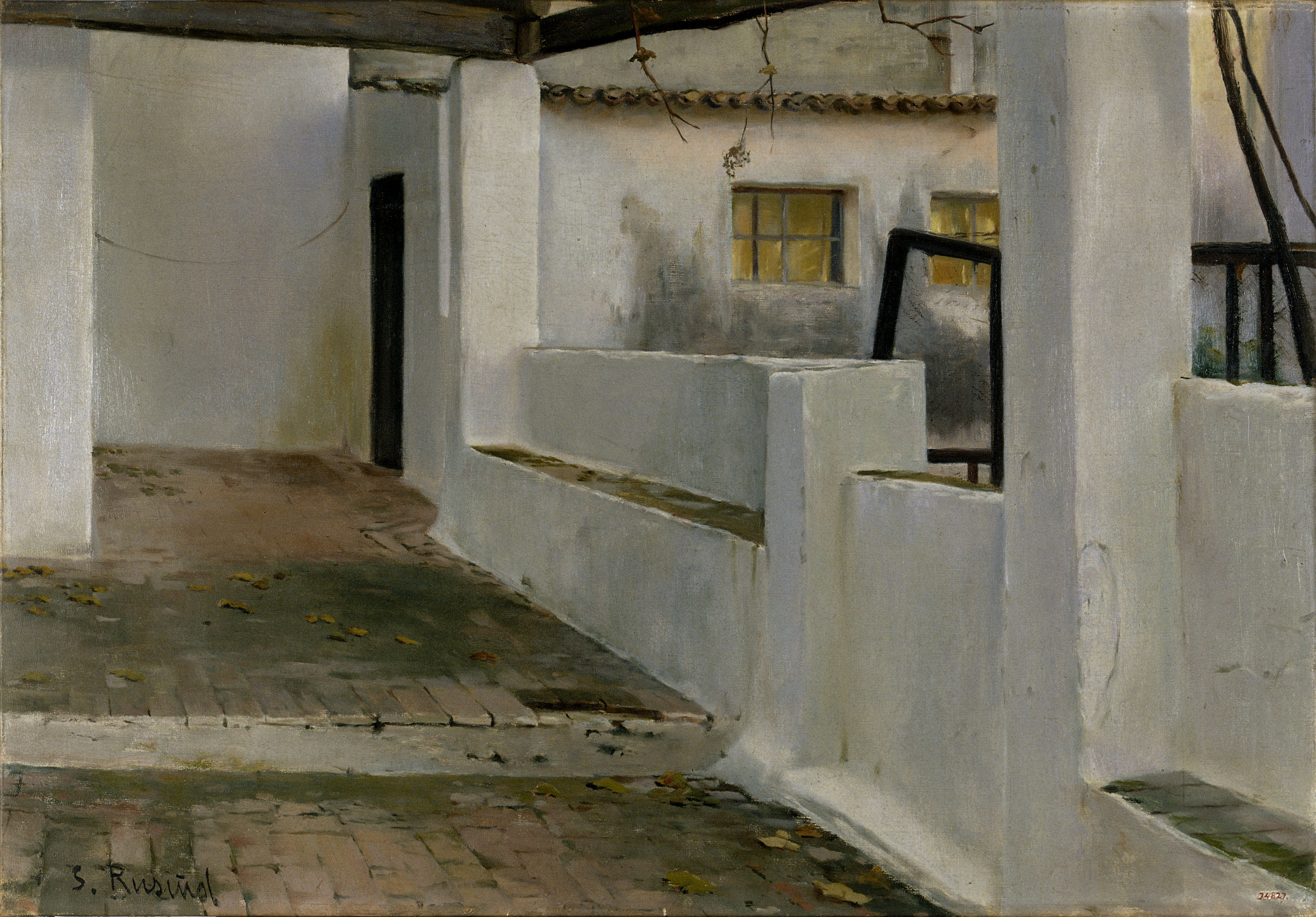 image for: Santiago Rusiñol - Galeria blanca - Sitges, 1892