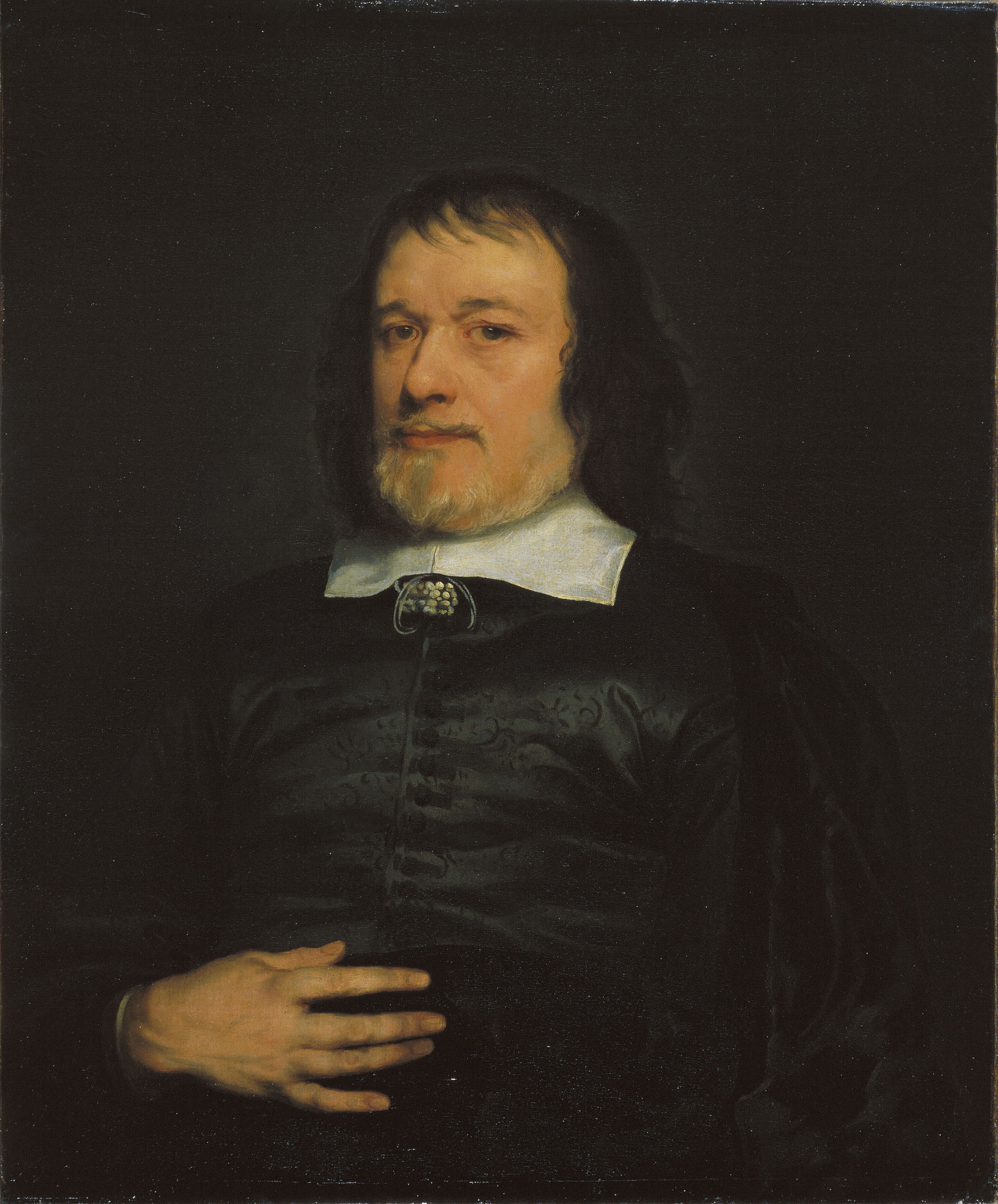 image for: Adriaen Hanneman - Retrat de cavaller - Cap a 1655