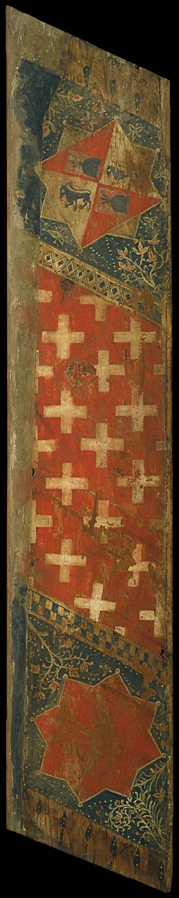 image for: Anònim. Catalunya - Taula d&#039;enteixinat amb les armes dels Cardona i les dels Cruïlles - Primer quart del segle XIV