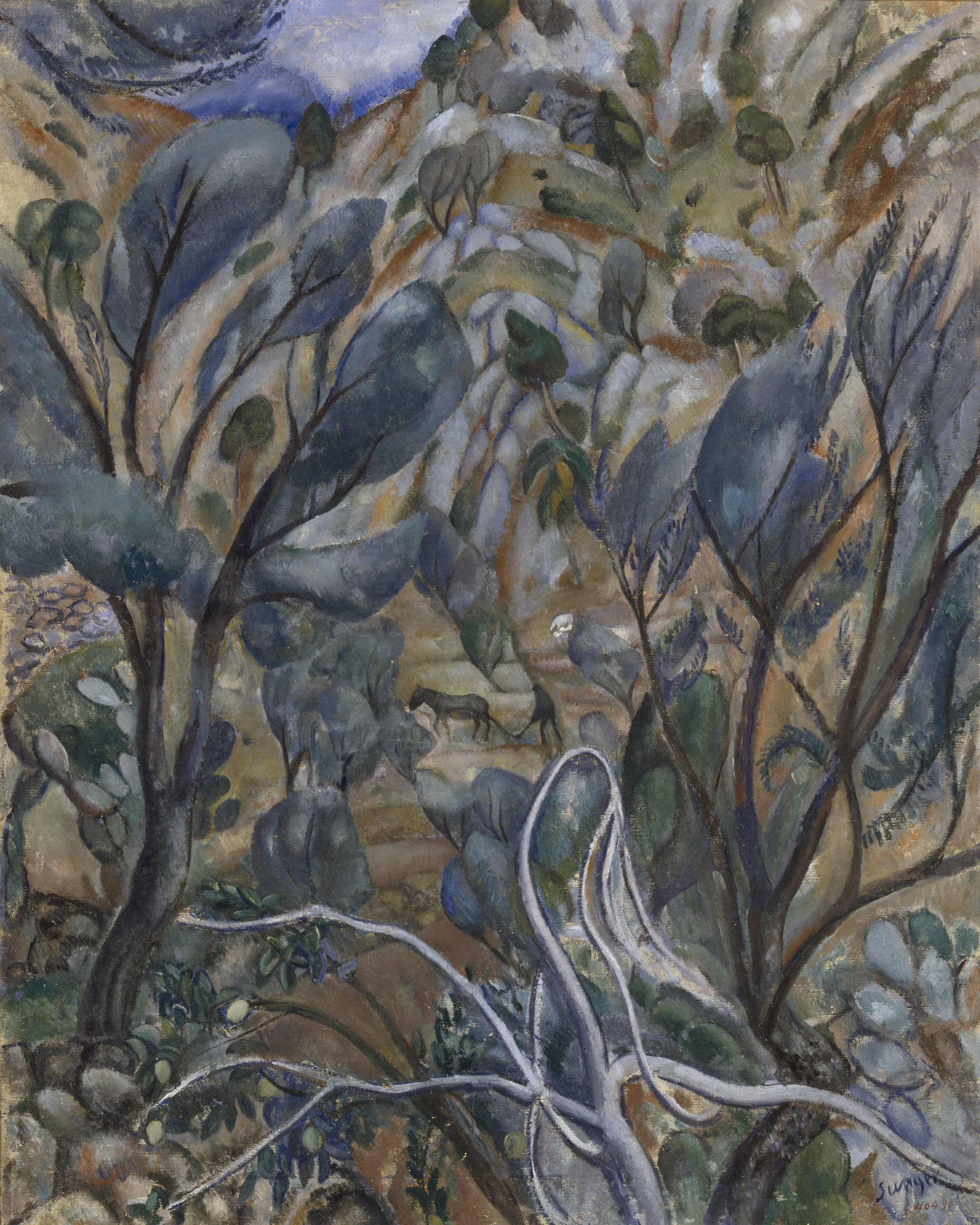 image for: Joaquim Sunyer - Paisatge de Mallorca - Fornalutx (Mallorca),1916