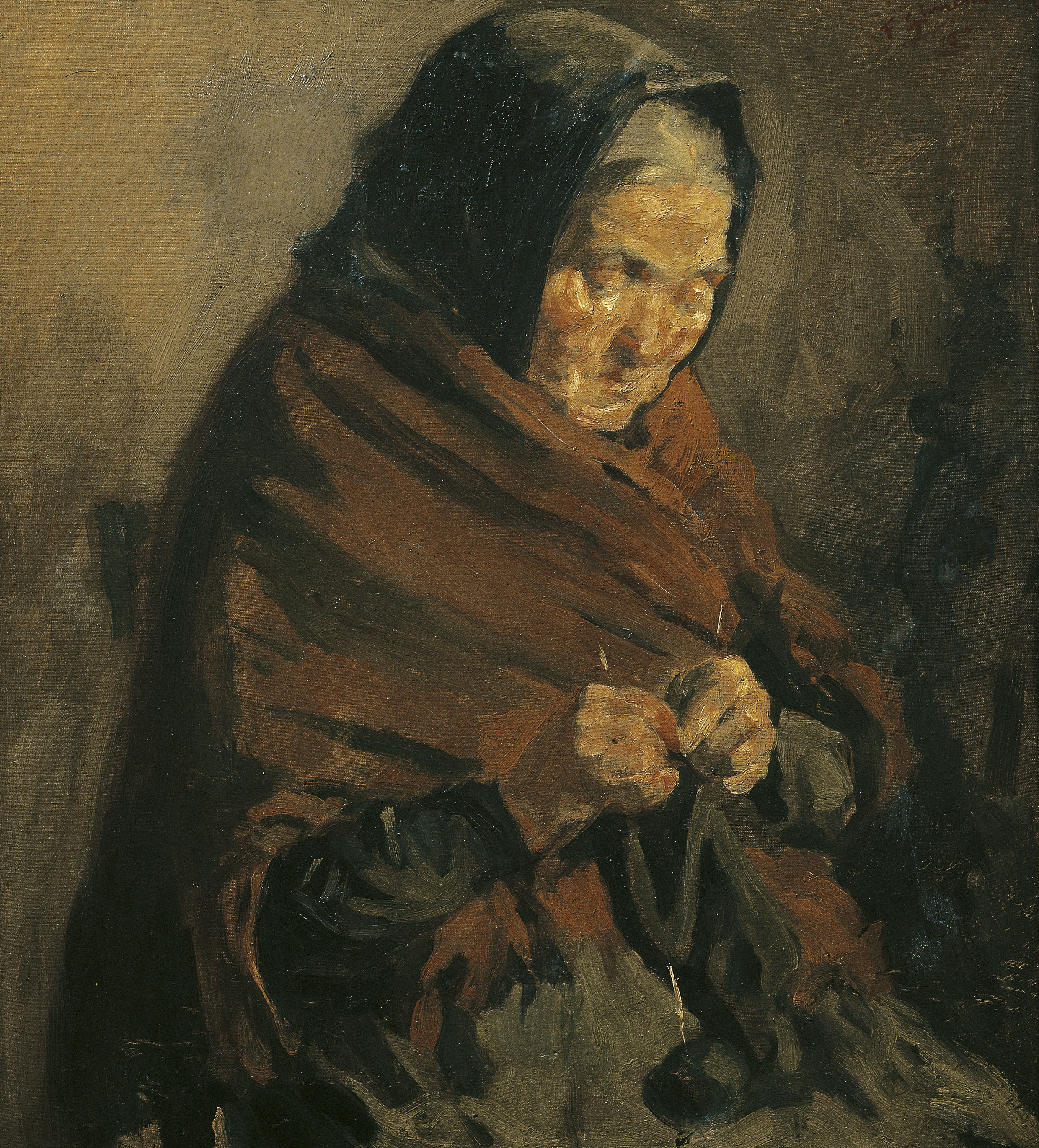 image for: Francesc Gimeno - Retrat de la mare de l&#039;artista - Barcelona, 1915