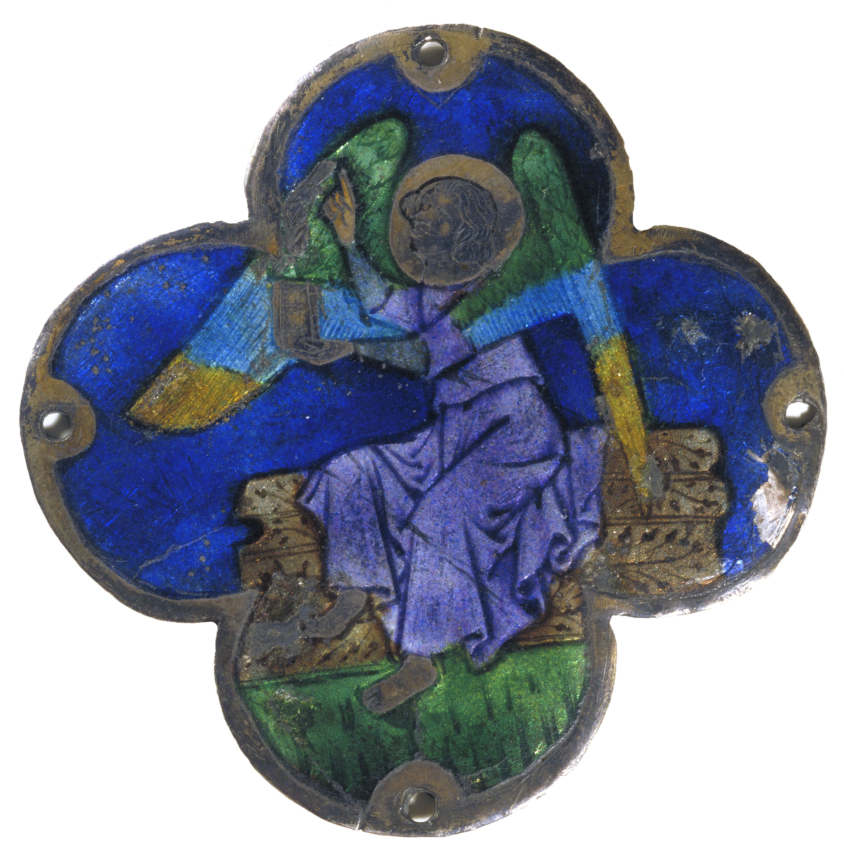 image for: Anònim. Catalunya. Barcelona - Àngel, símbol de l&#039;evangelista sant Mateu - Cap a 1400