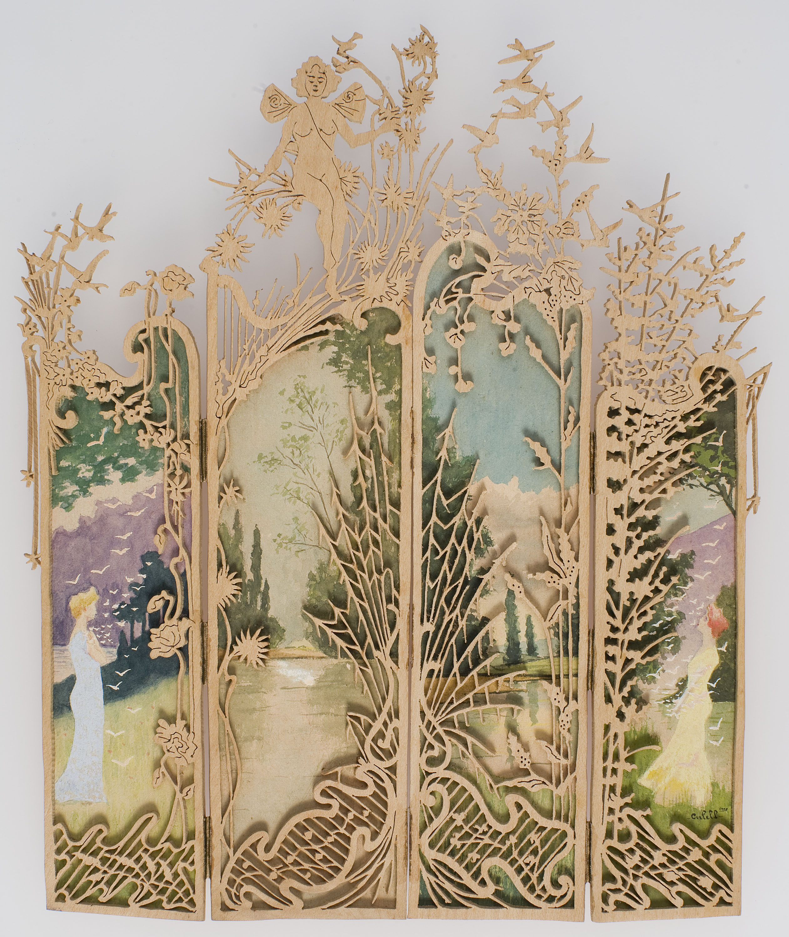 image for: Mateu Culell - Model per a paravent - 1900