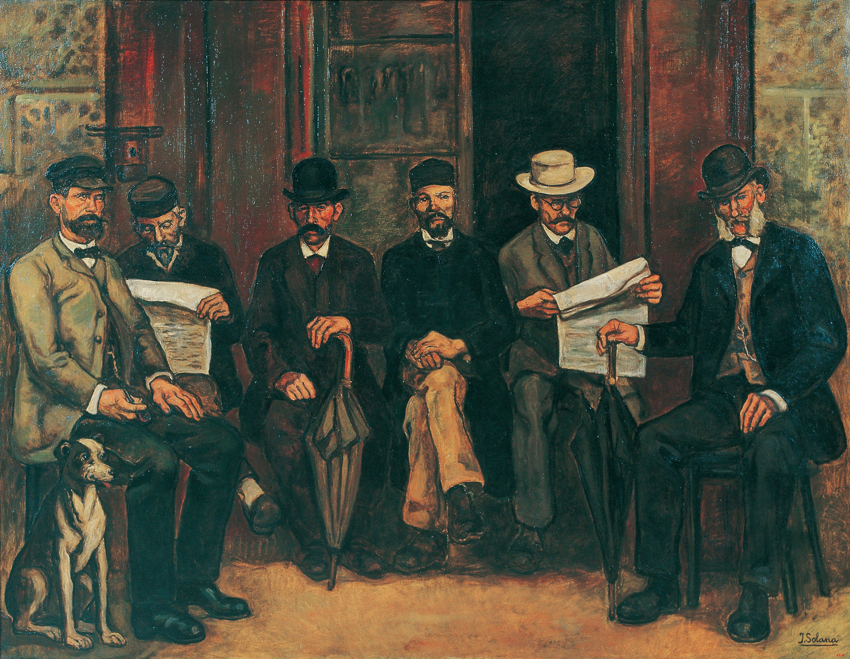 image for: José Gutiérrez Solana - La reunió a casa l&#039;apotecari - Cap a 1934