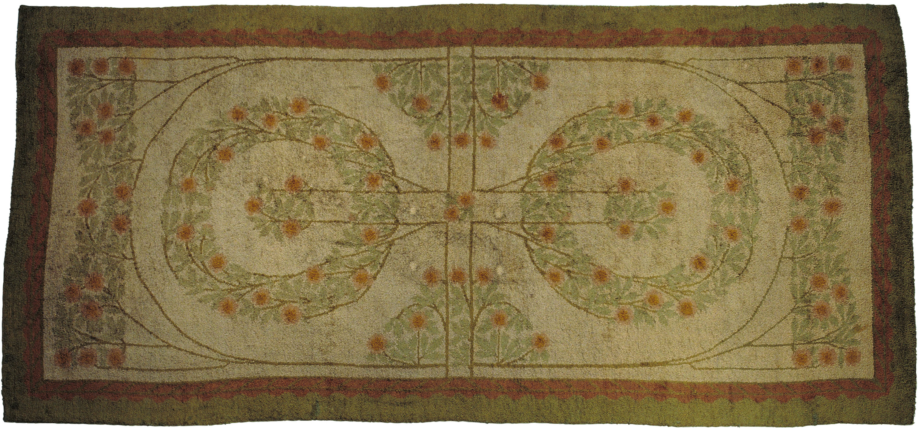 image for: Gaspar Homar - Catifa amb motius florals - Cap a 1907