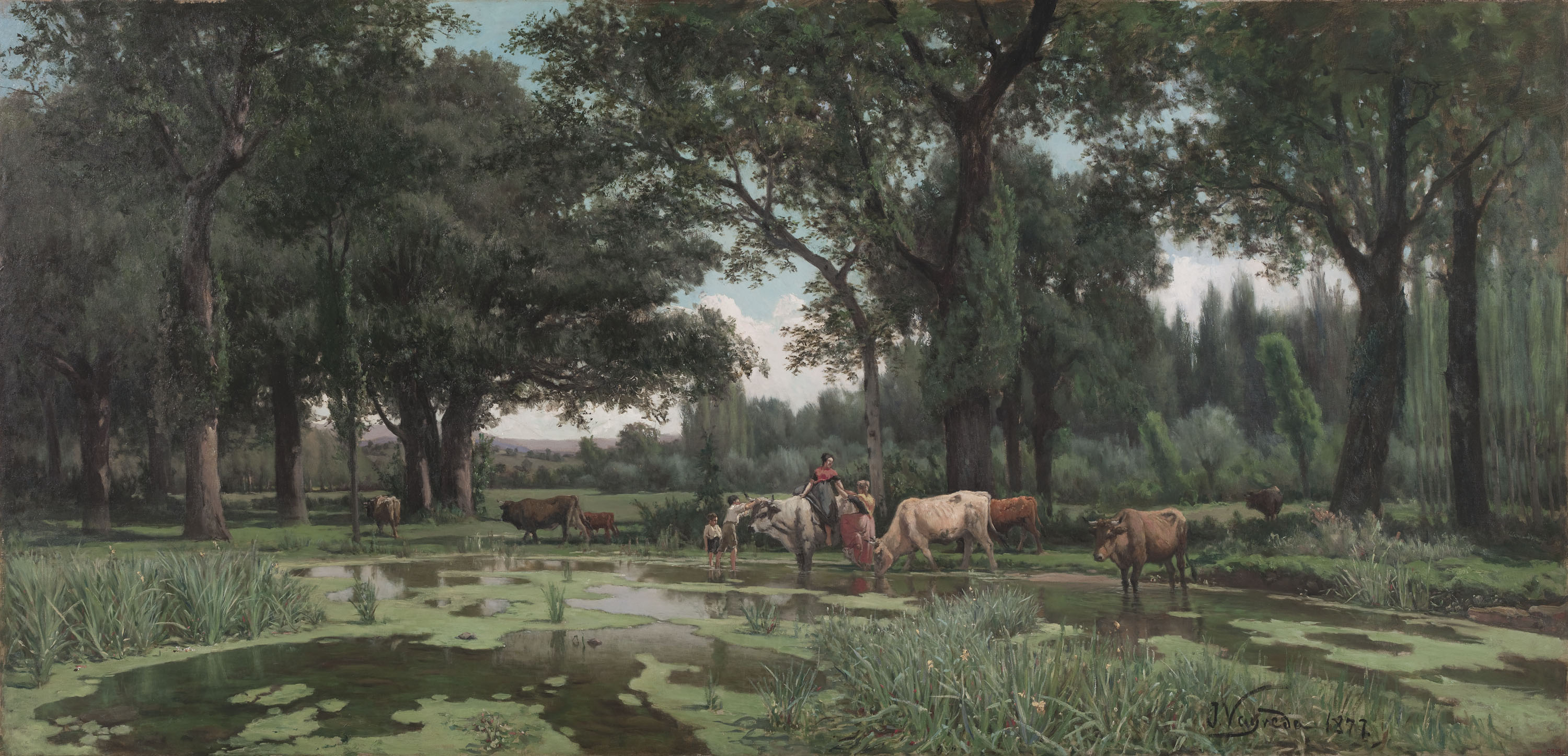 image for: Joaquim Vayreda - L&#039;estiu - 1877