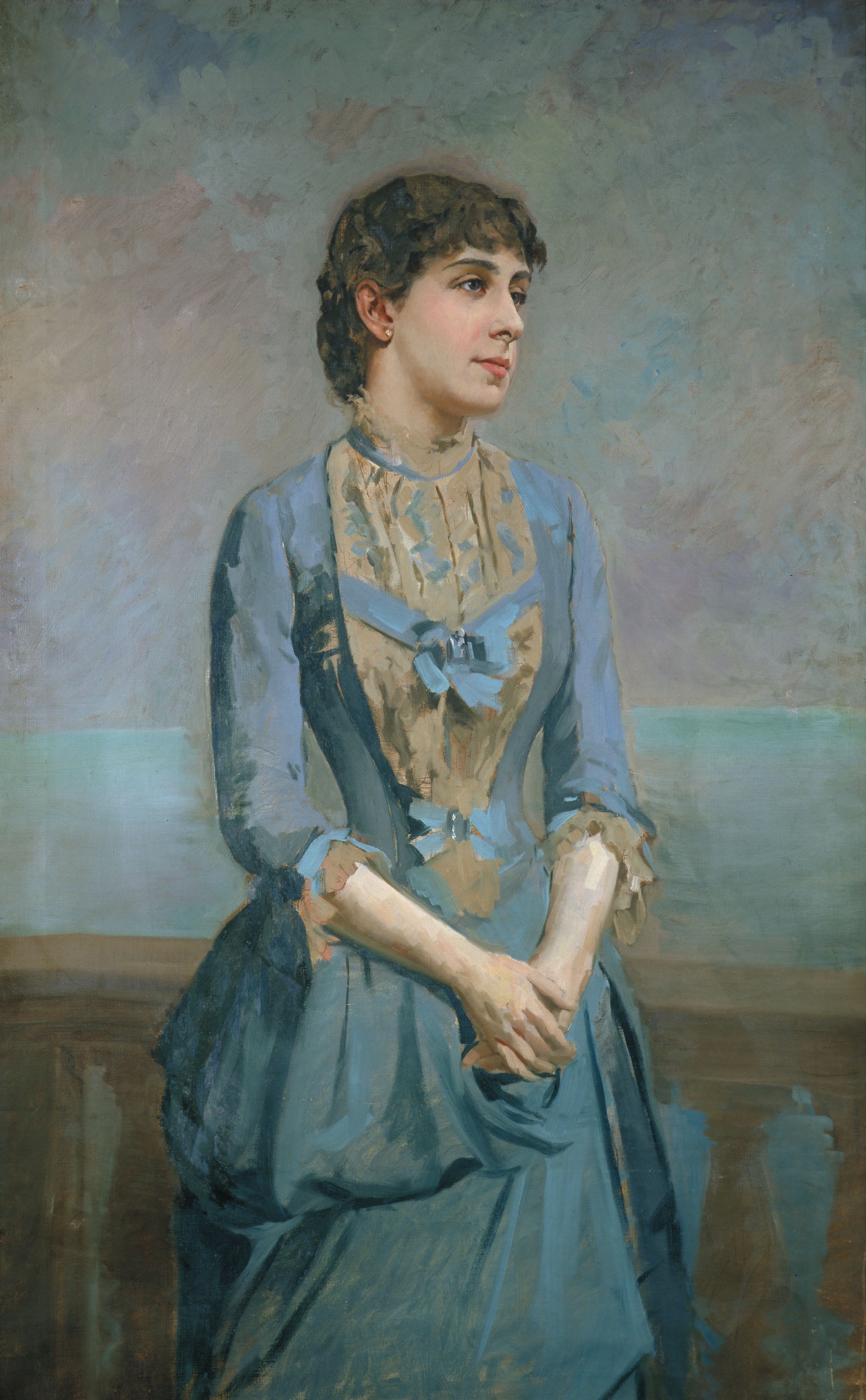 image for: Antoni Caba - Retrat de Lluïsa Dulce i Tresserra, marquesa de Castellflorite - Cap a 1880