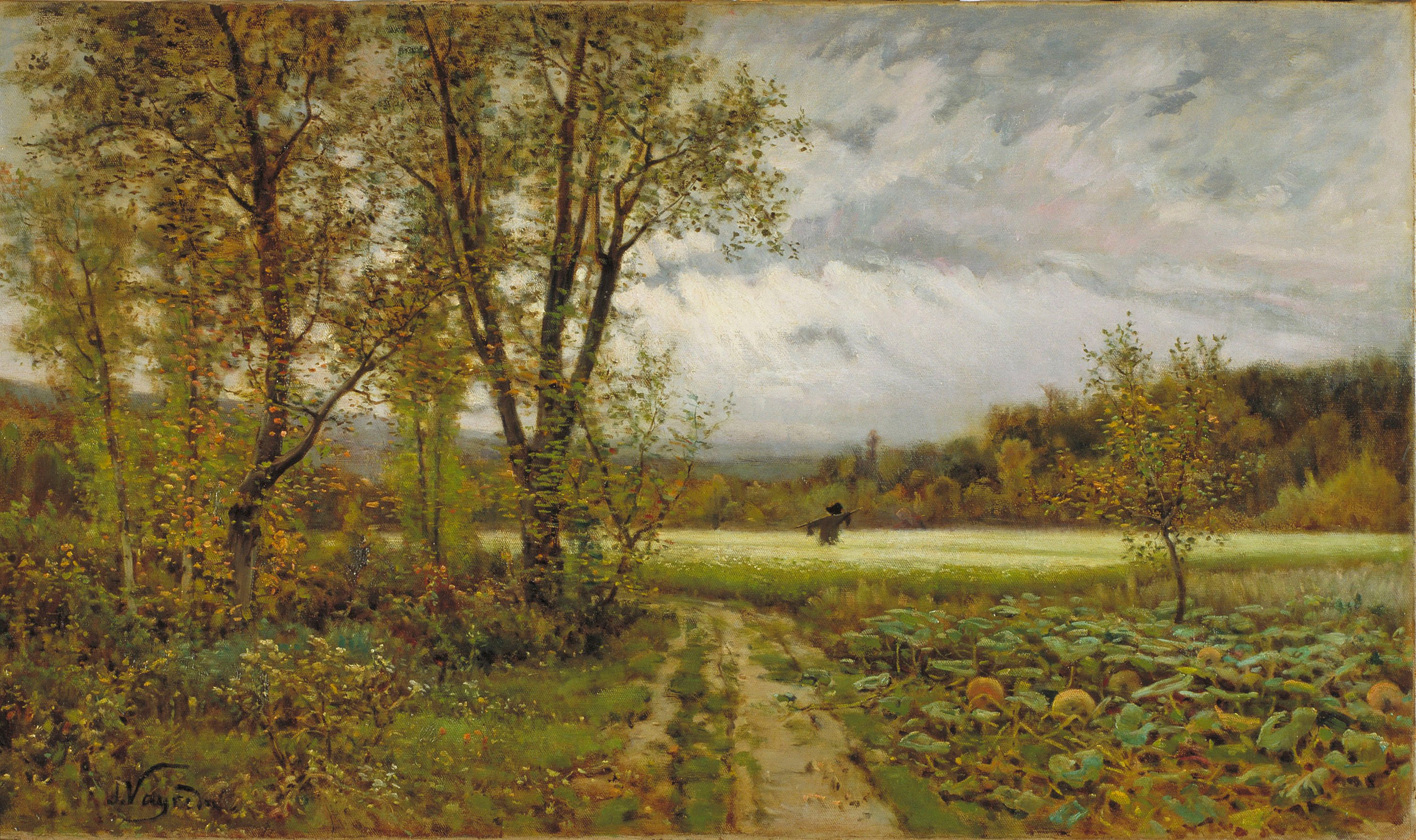 image for: Joaquim Vayreda - L&#039;espantaocells - Cap a 1883-1885