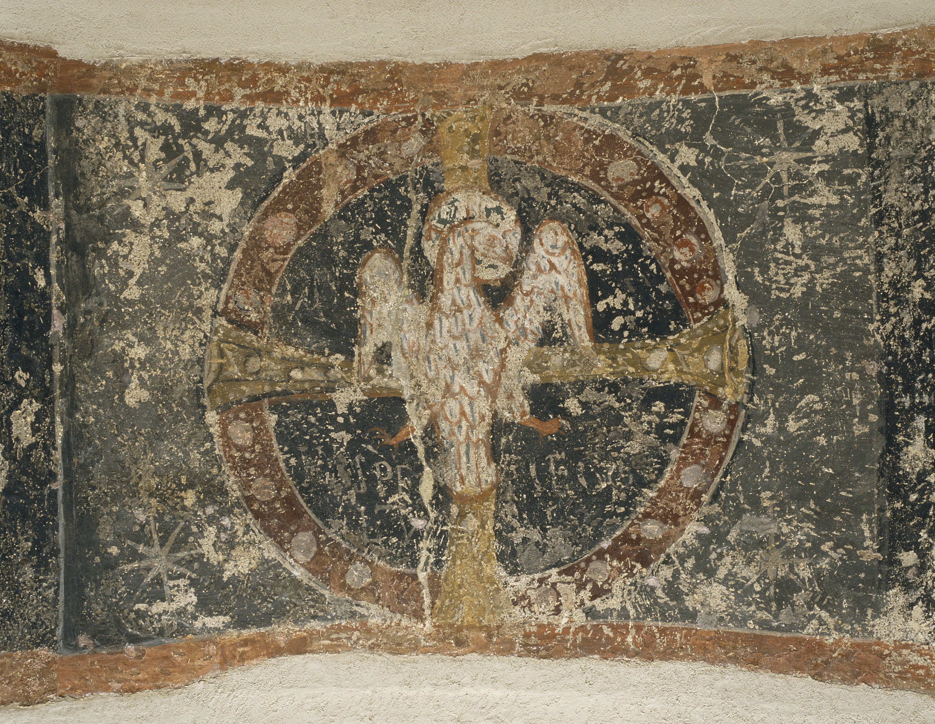 image for: Tercer Mestre de Sorpe - Esperit Sant sobre la creu i dins un clipeus de Sorpe - Mitjan segle XII