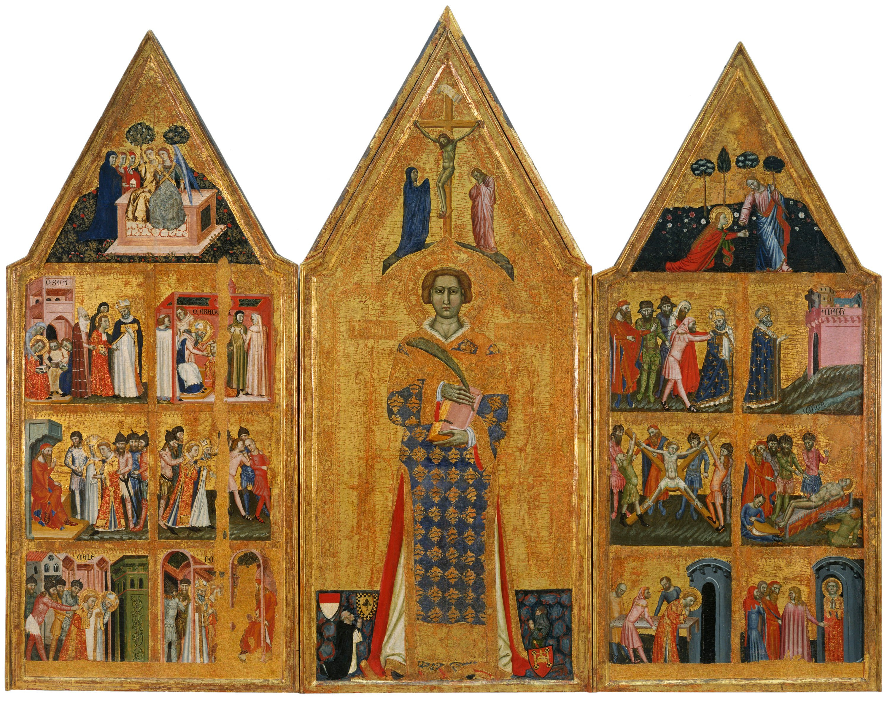 image for: Mestre d&#039;Estopanyà - Retaule de sant Vicenç - Cap a 1350-1370