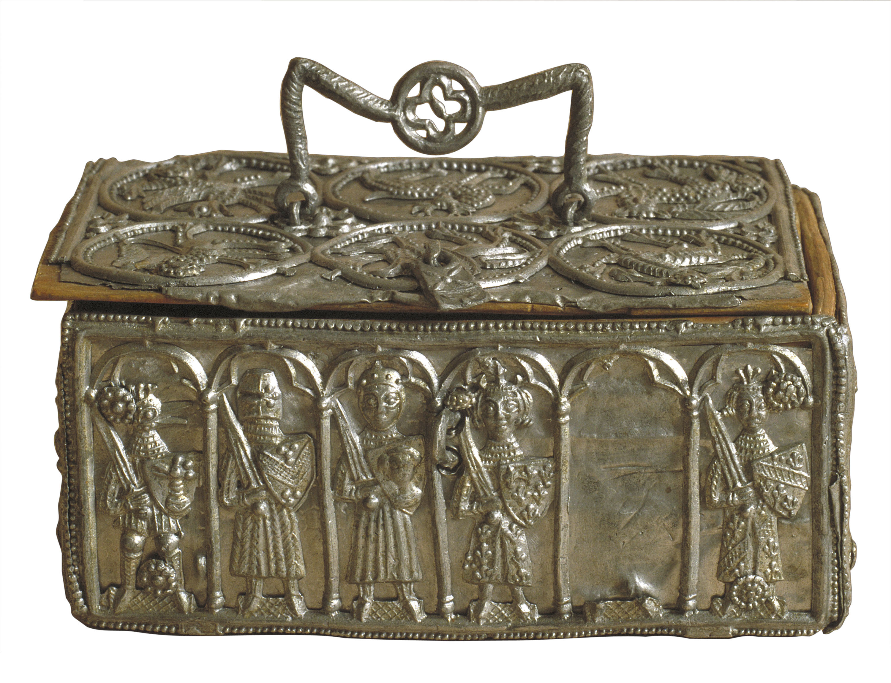 image for: Anònim. Xipre - Capseta amb guerrers - Cap a 1250-1280