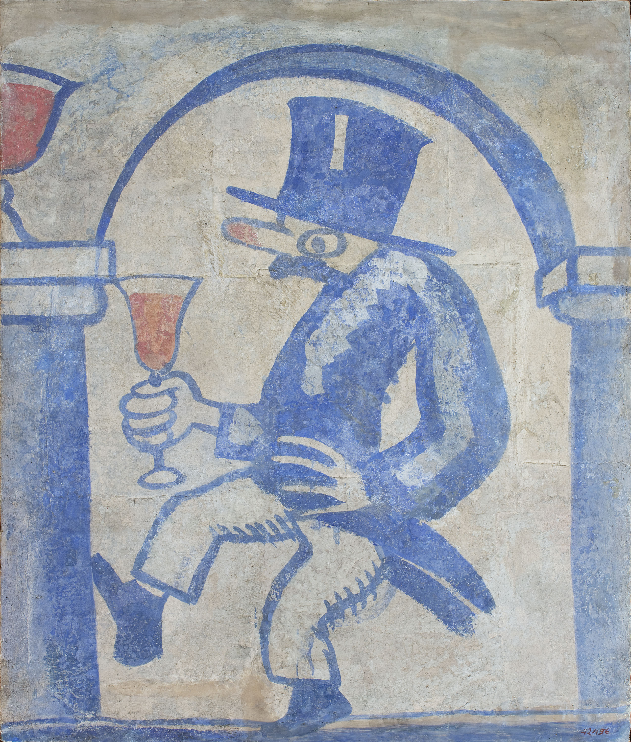 image for: Xavier Nogués - Fragment de la decoració mural del celler de les Galeries Laietanes - 1915