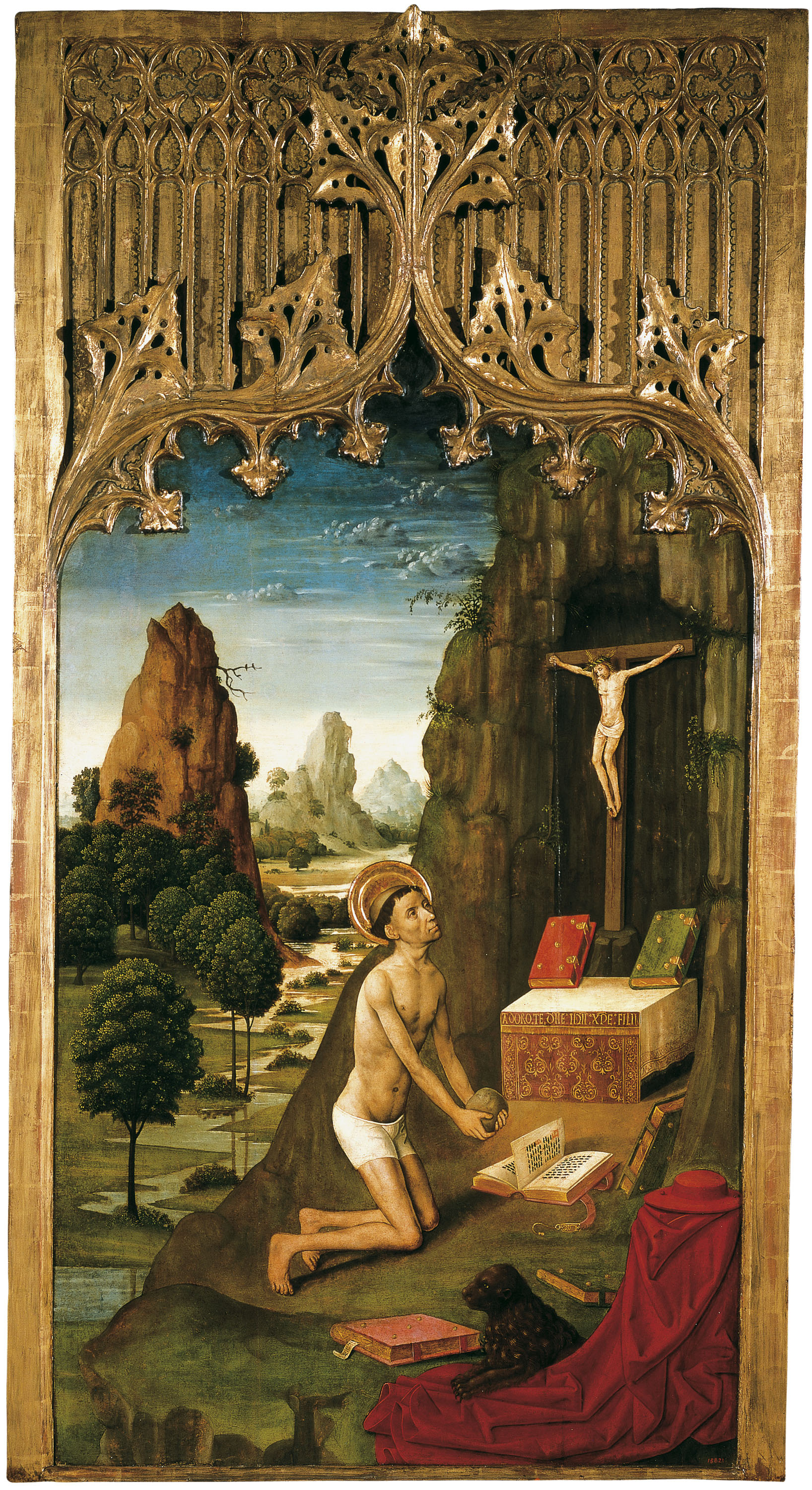 image for: Mestre de la Seu d&#039;Urgell - Sant Jeroni penitent - Cap a 1495