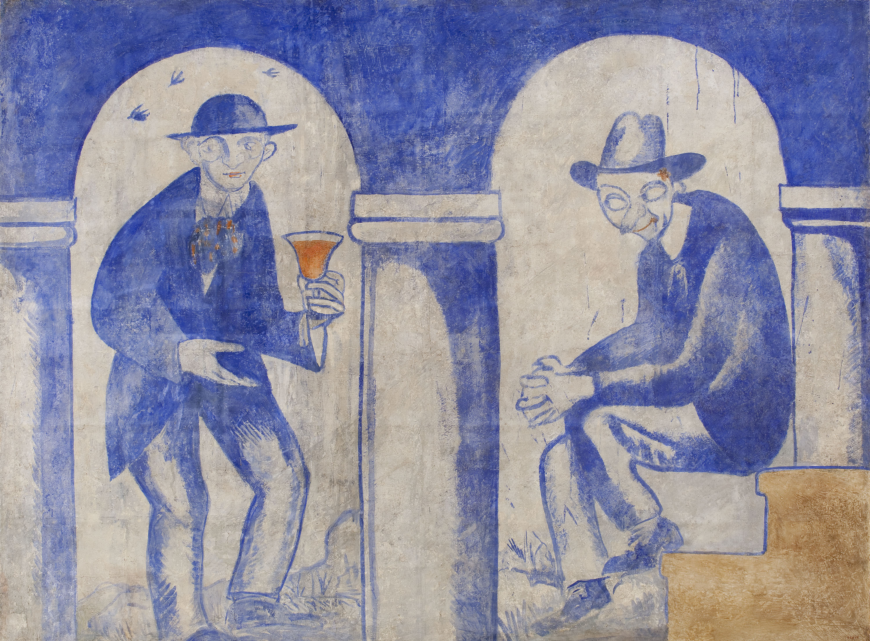 image for: Xavier Nogués - Fragment de la decoració mural del celler de les Galeries Laietanes - 1915