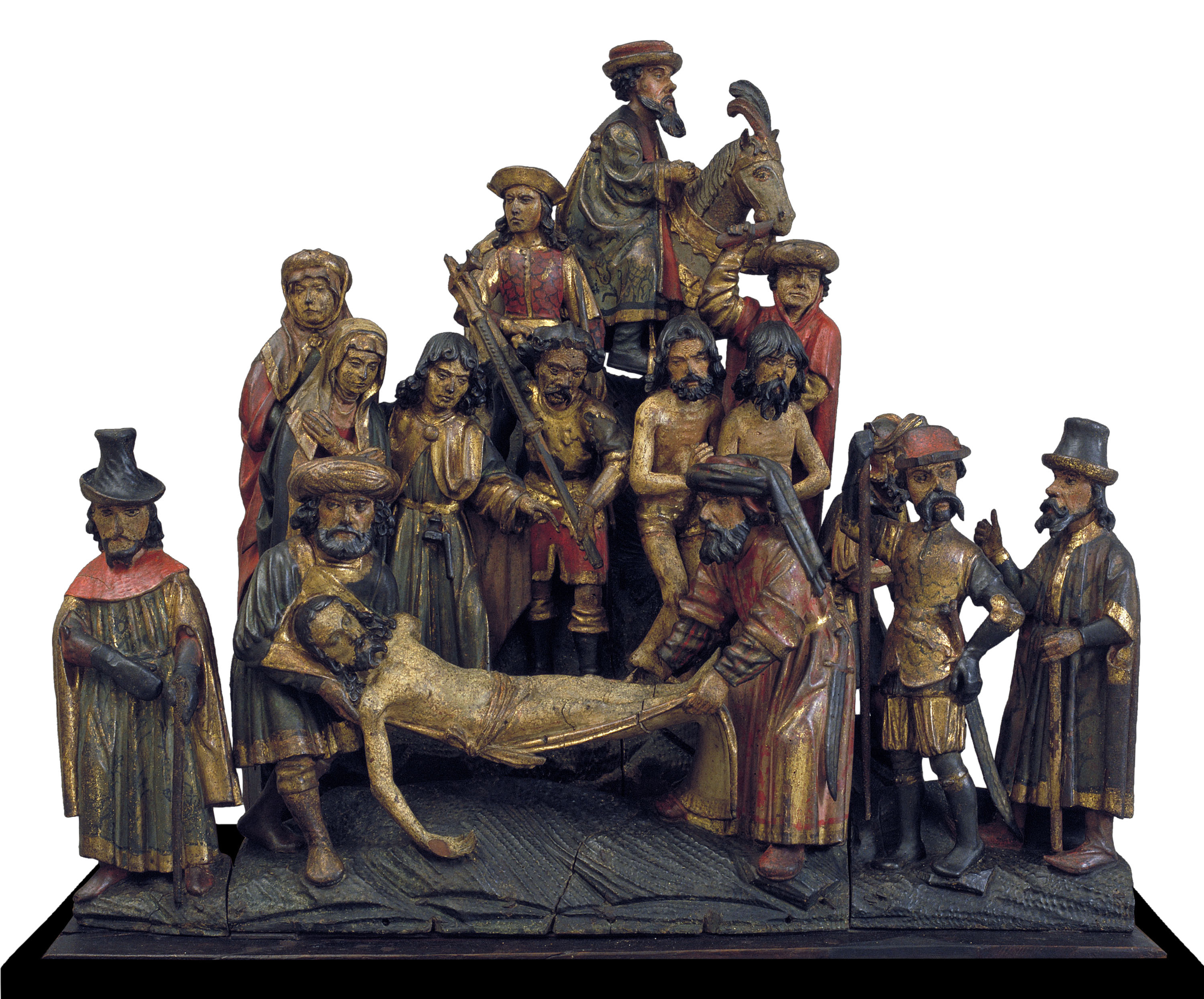 image for: Anònim. Alemanya - Conjunt factici amb la Deposició de Crist i el Camí al Calvari - Cap a 1500