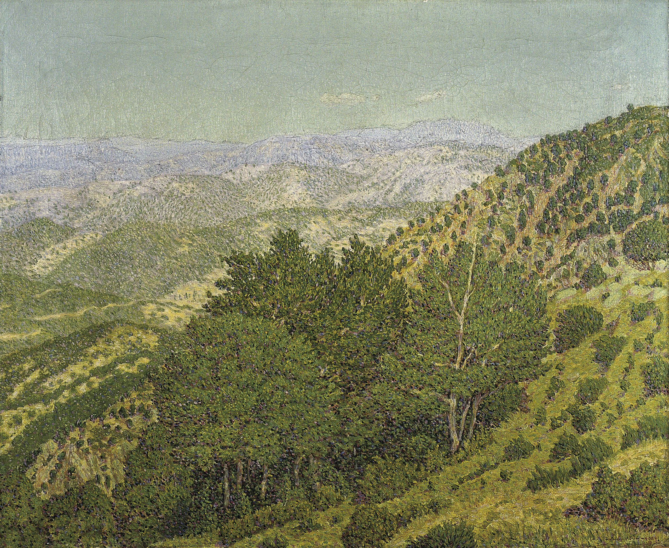 image for: Marià Pidelaserra - Muntanyes des del Montseny. Dia serè al matí - Barcelona, 1903