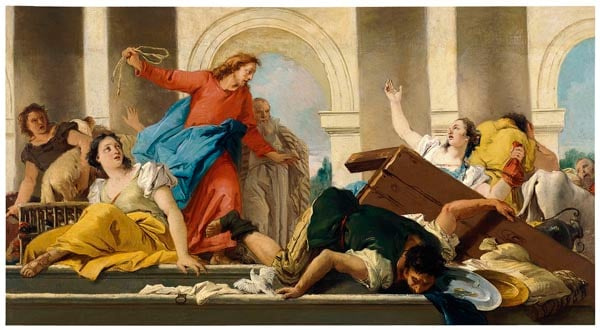 image for: Giandomenico Tiepolo - Expulsió dels mercaders del Temple - 1750-1753