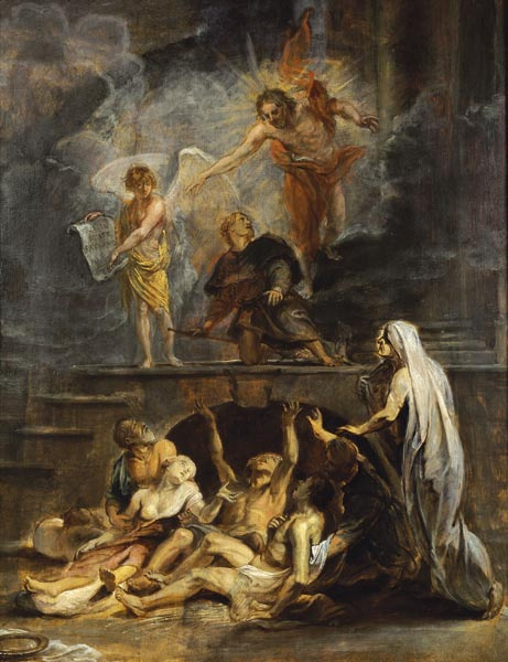 image for: Peter Paulus Rubens - Sant Roc com a patró de la pesta - Cap a 1623