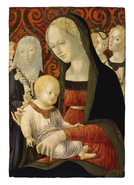 image for: Francesco di Giorgio Martini - La Mare de Déu i el Nen amb santa Caterina i àngels - Cap a 1490