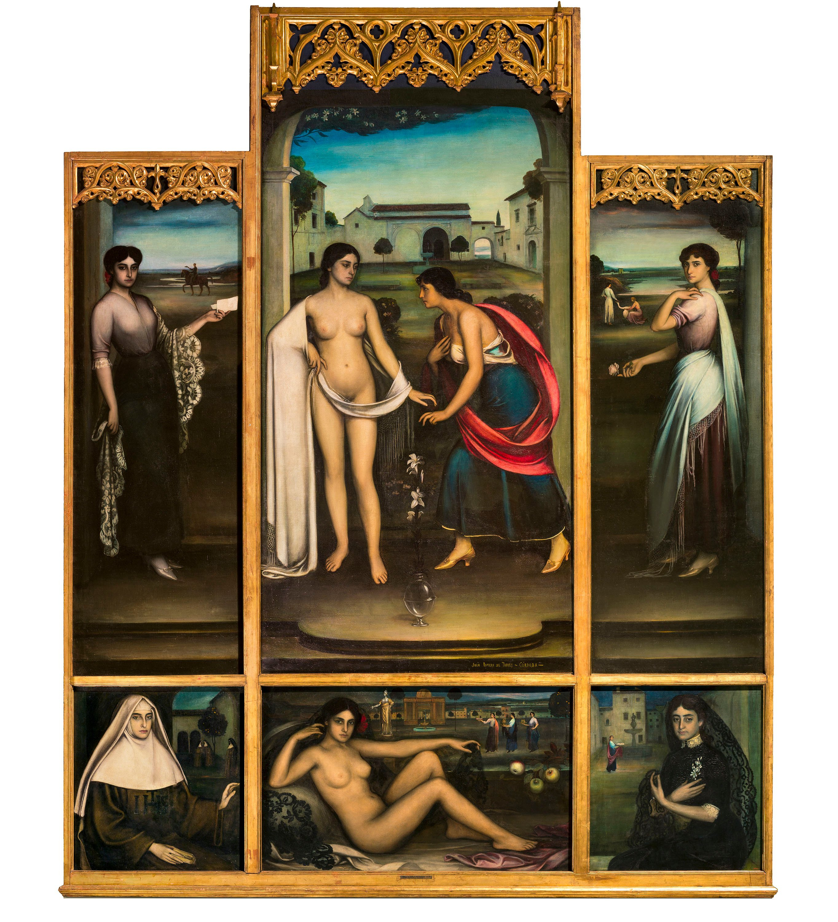 image for: Julio Romero de Torres - El retaule de l&#039;amor - 1910