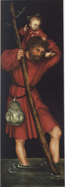 image for: Lucas Cranach (el Vell) - Sant Cristòfol - Cap a 1514