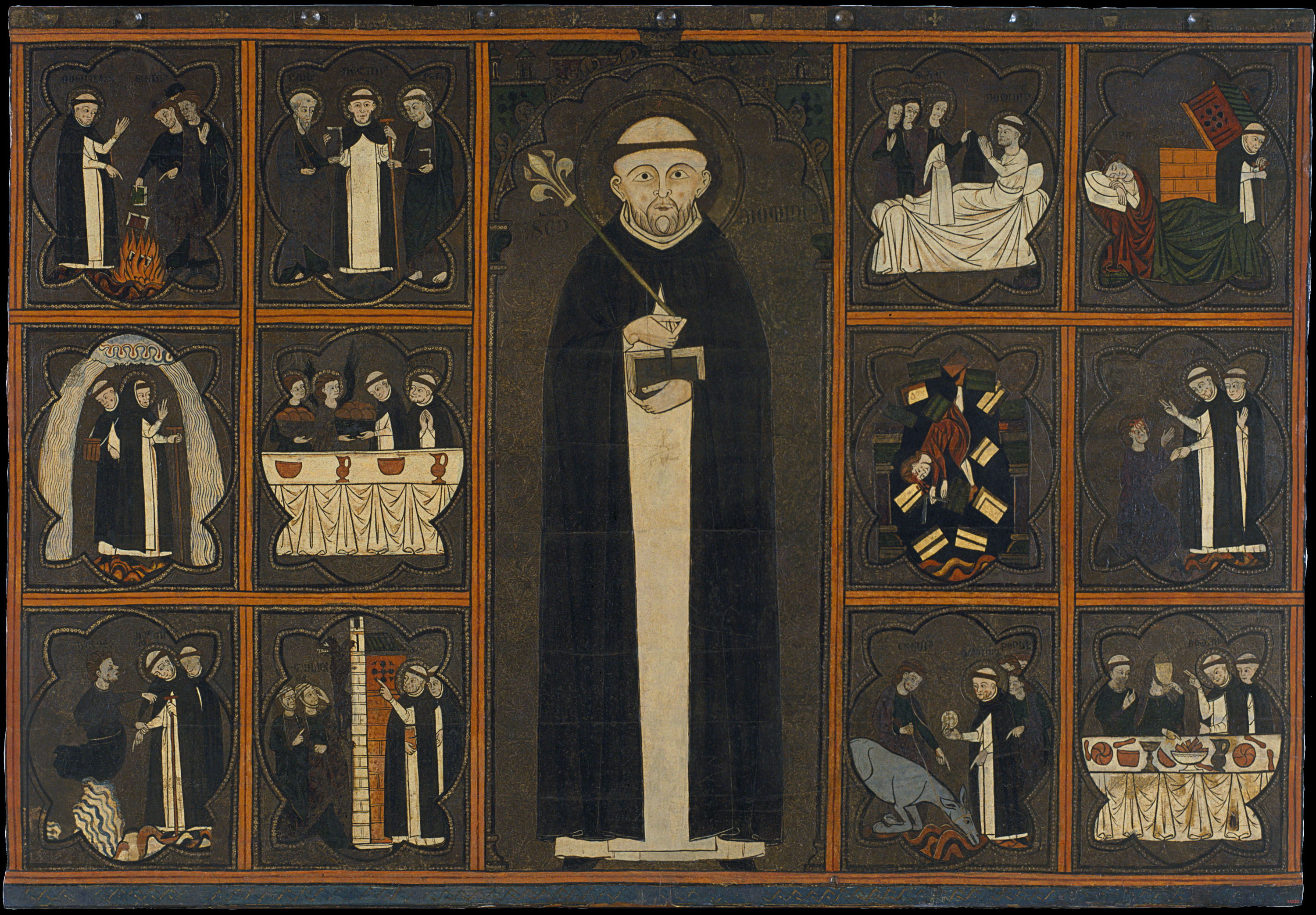 image for: Anònim. Aragó - Taula de sant Domènec de Guzmán - Primer quart del segle XIV