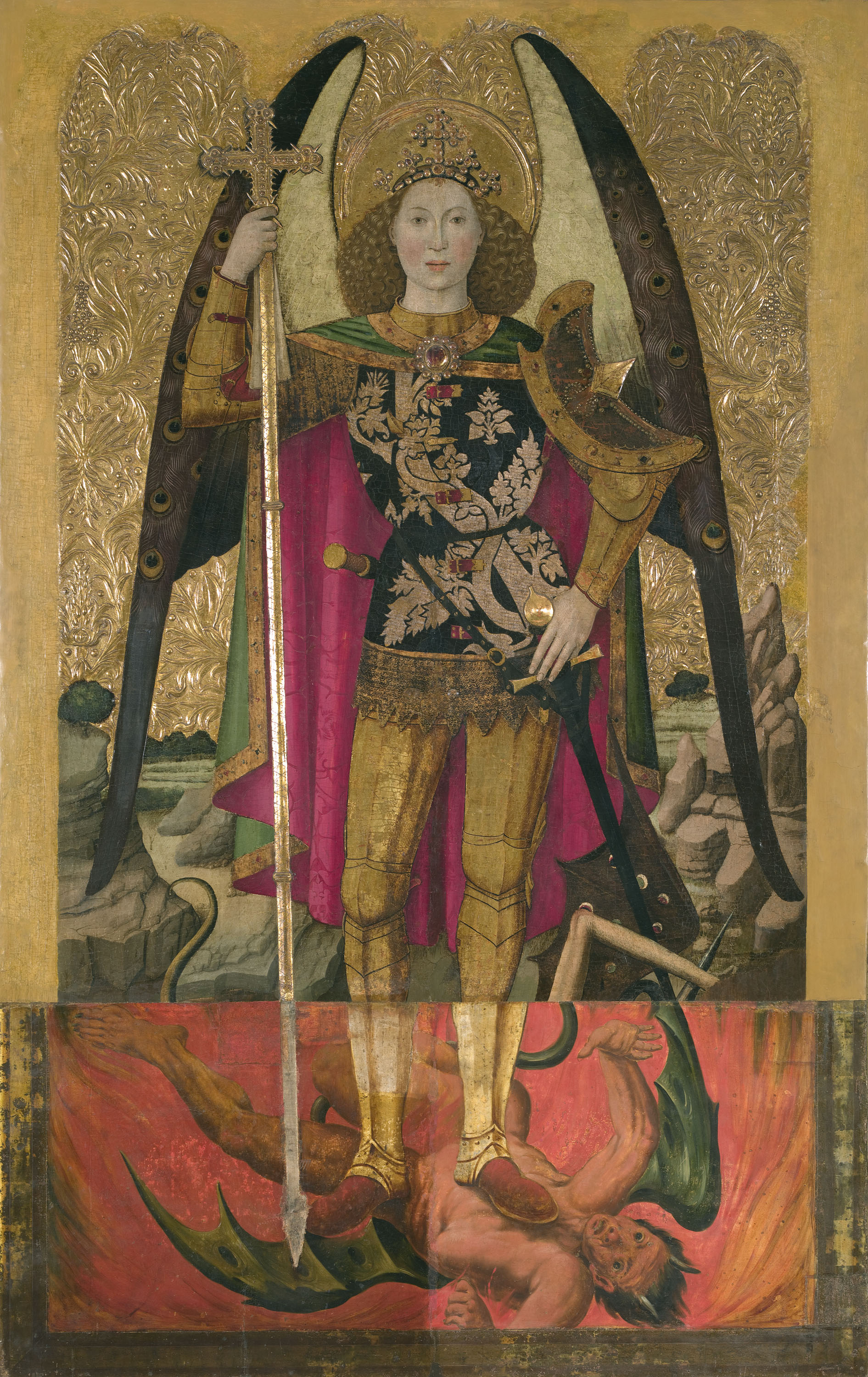 image for: Jaume Huguet - Sant Miquel - Cap a 1455-1460