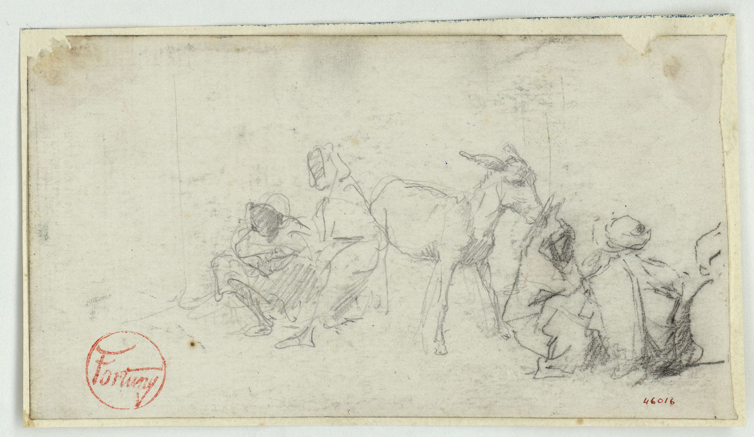 image for: Marià Fortuny - Marroquins i ruc - Cap a 1860-1862